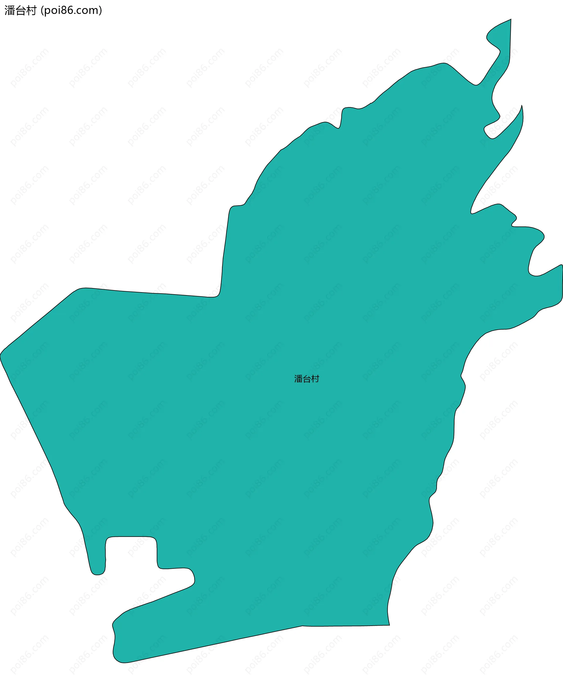 潘台村边界地图