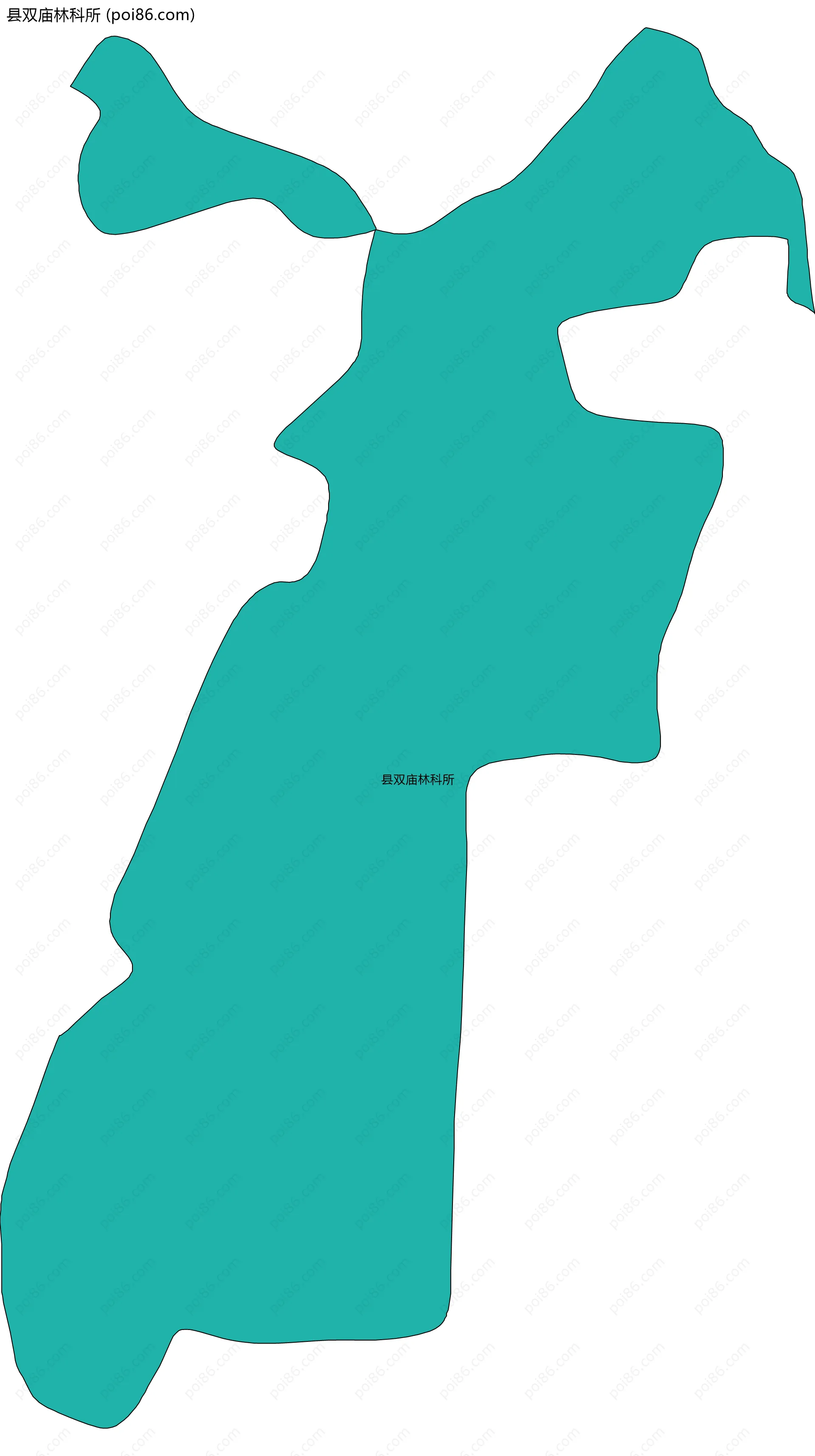 县双庙林科所边界地图