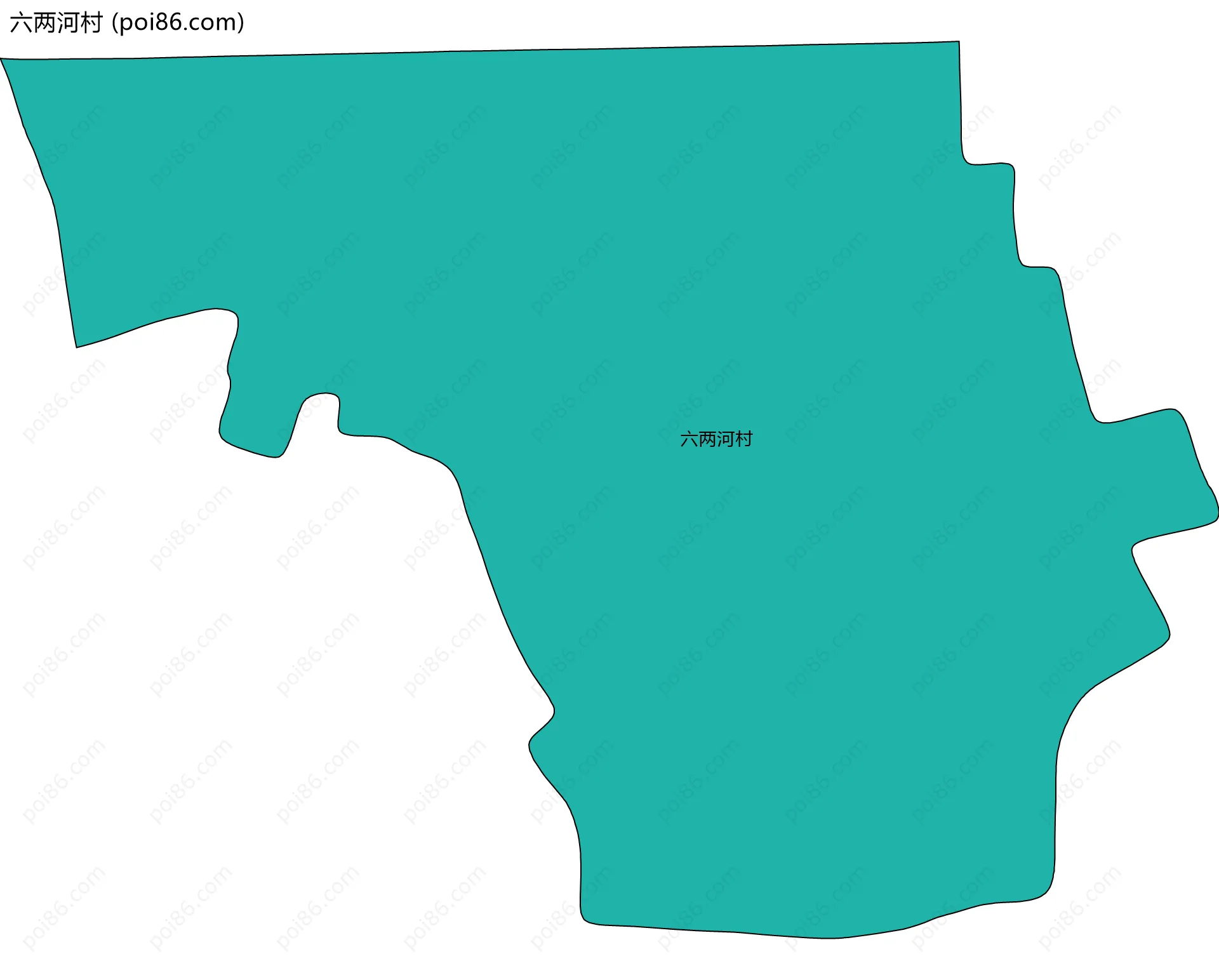 六两河村边界地图