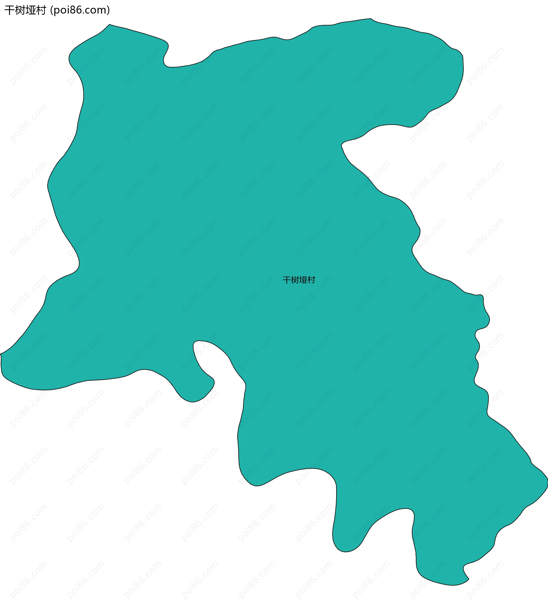 干树垭村边界地图