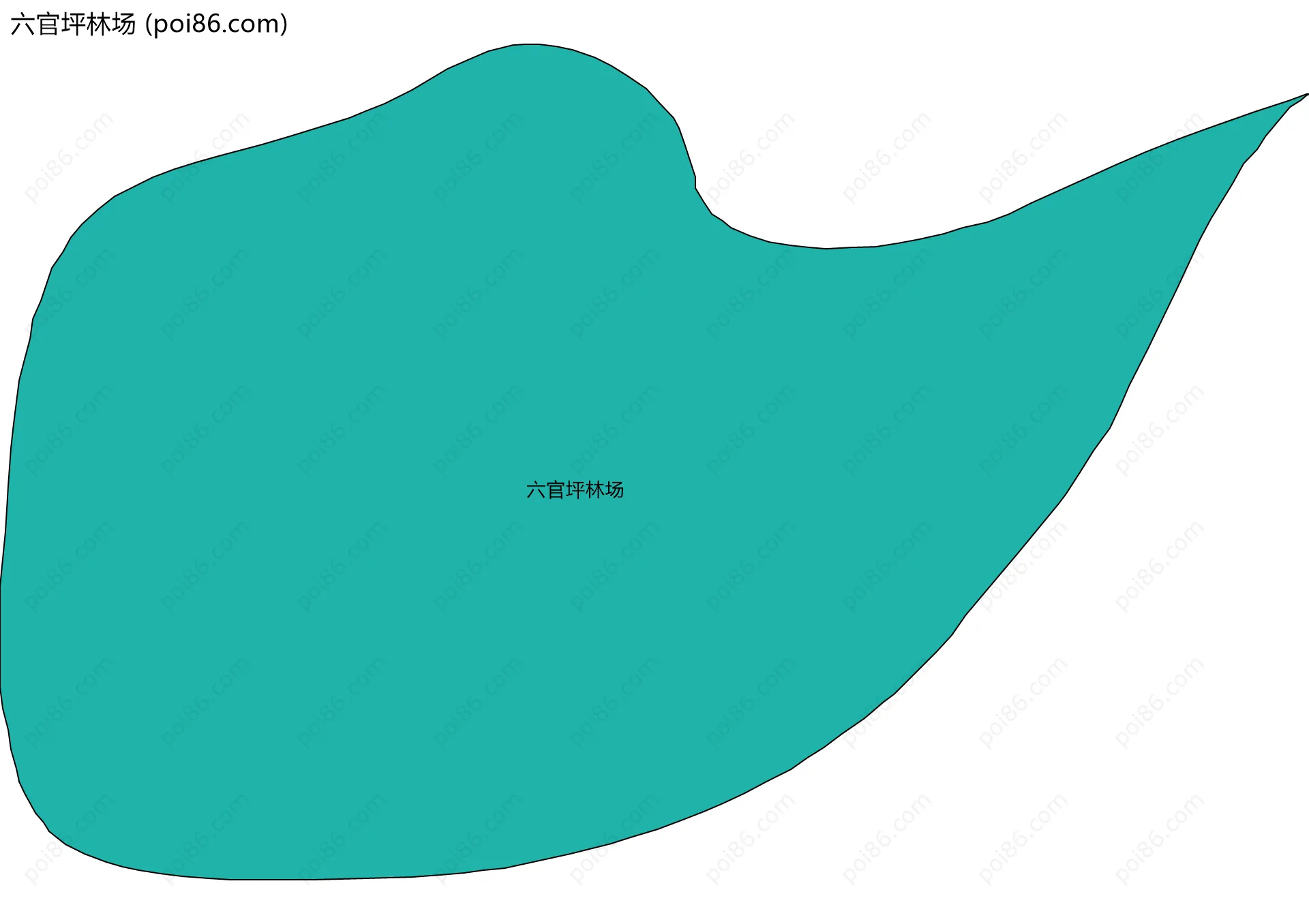六官坪林场边界地图