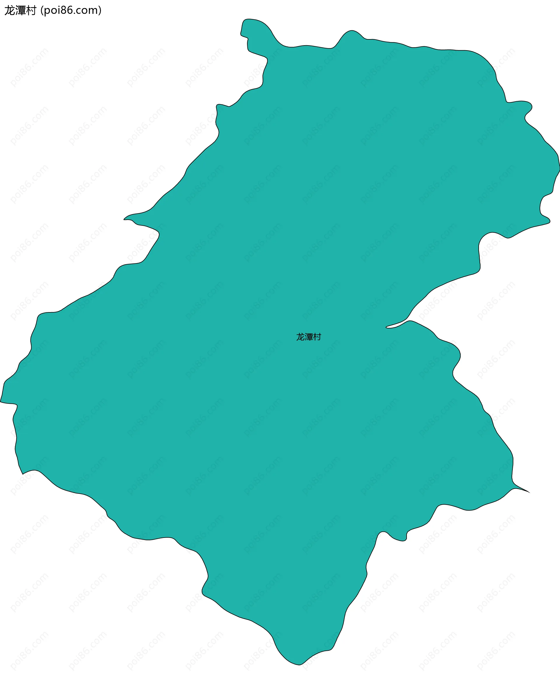 龙潭村边界地图