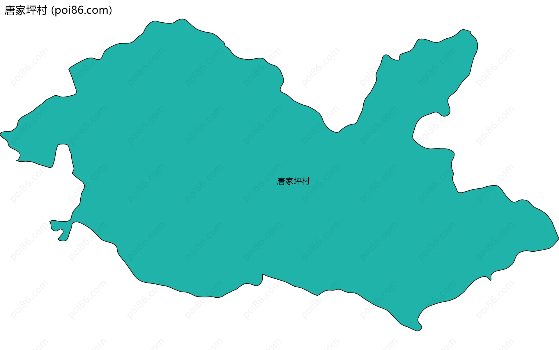 唐家坪村边界地图