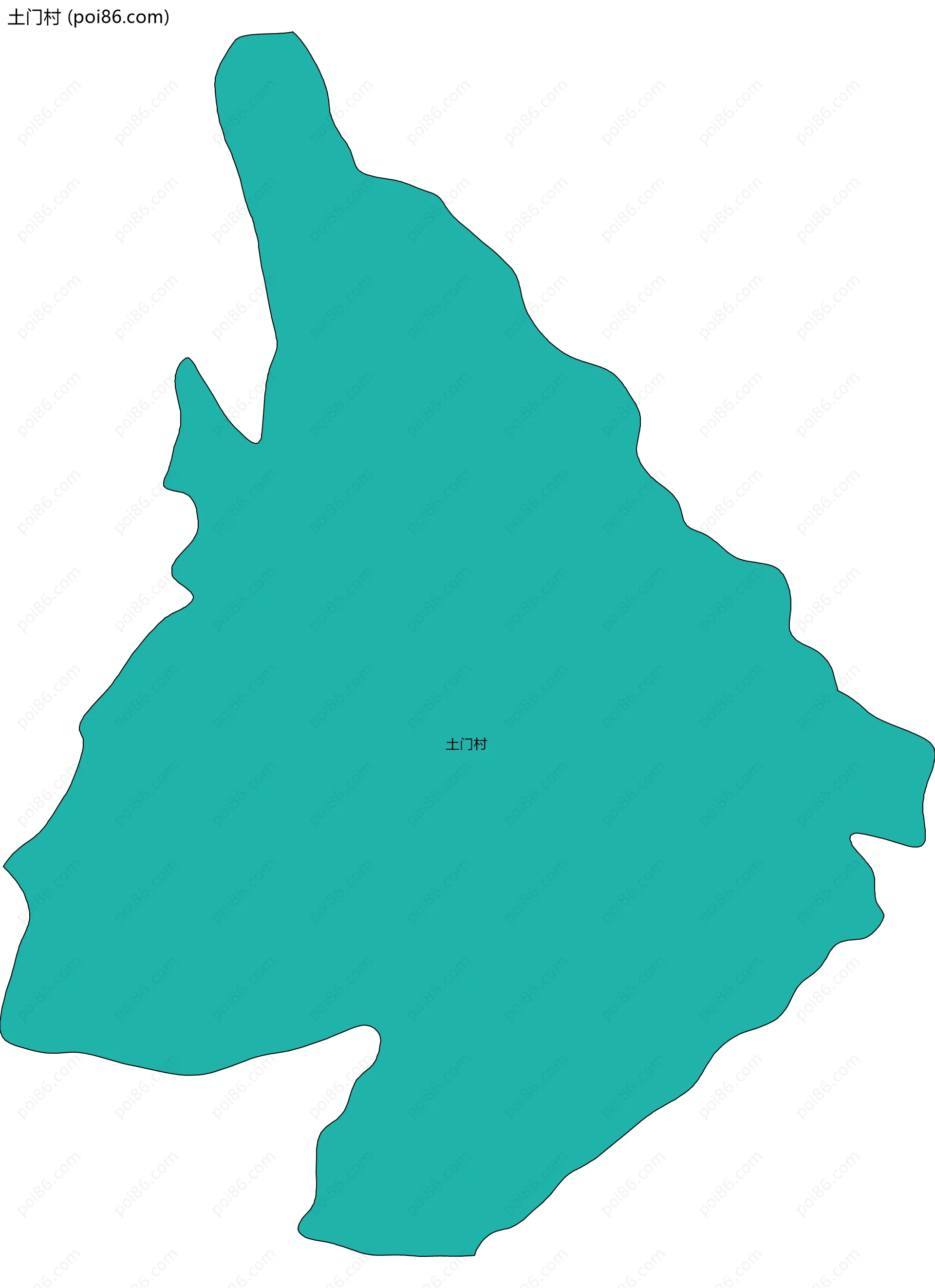 土门村边界地图