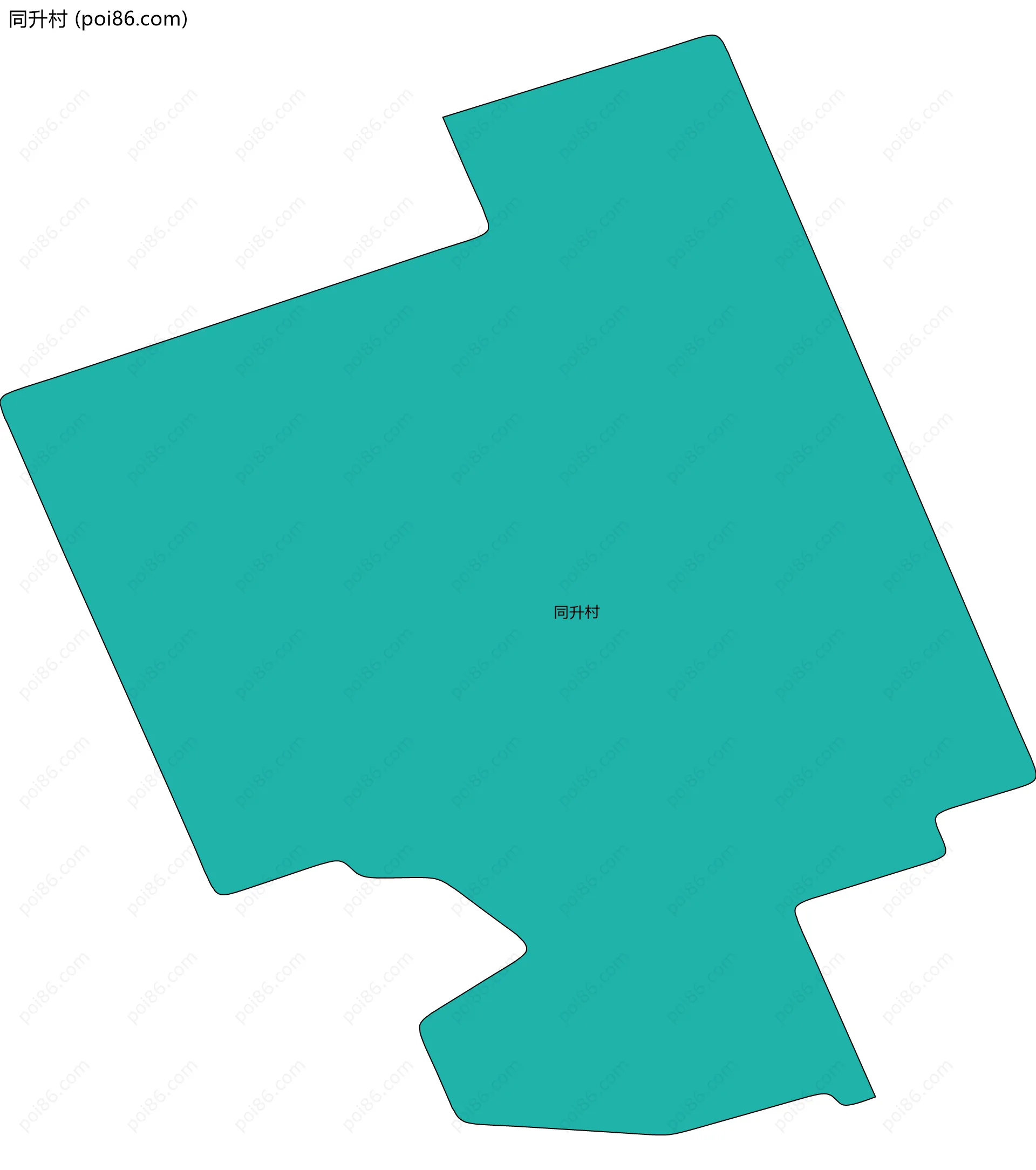 同升村边界地图