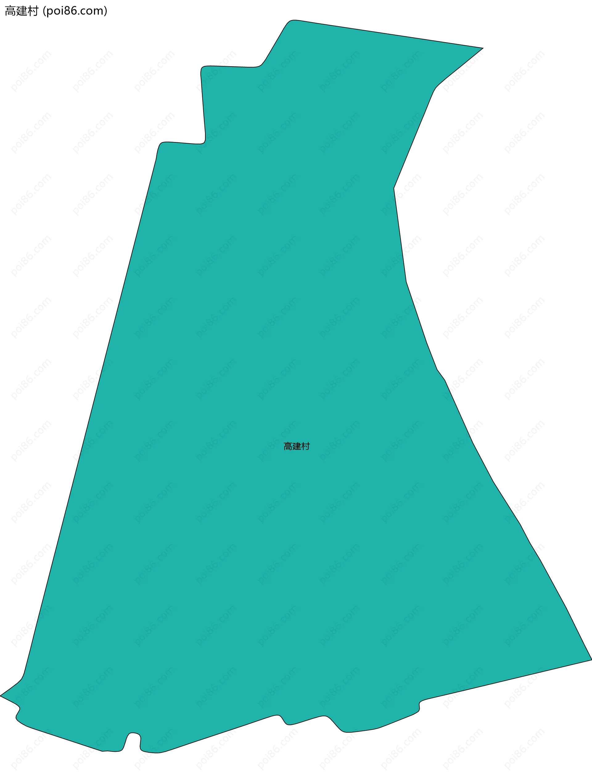 高建村边界地图