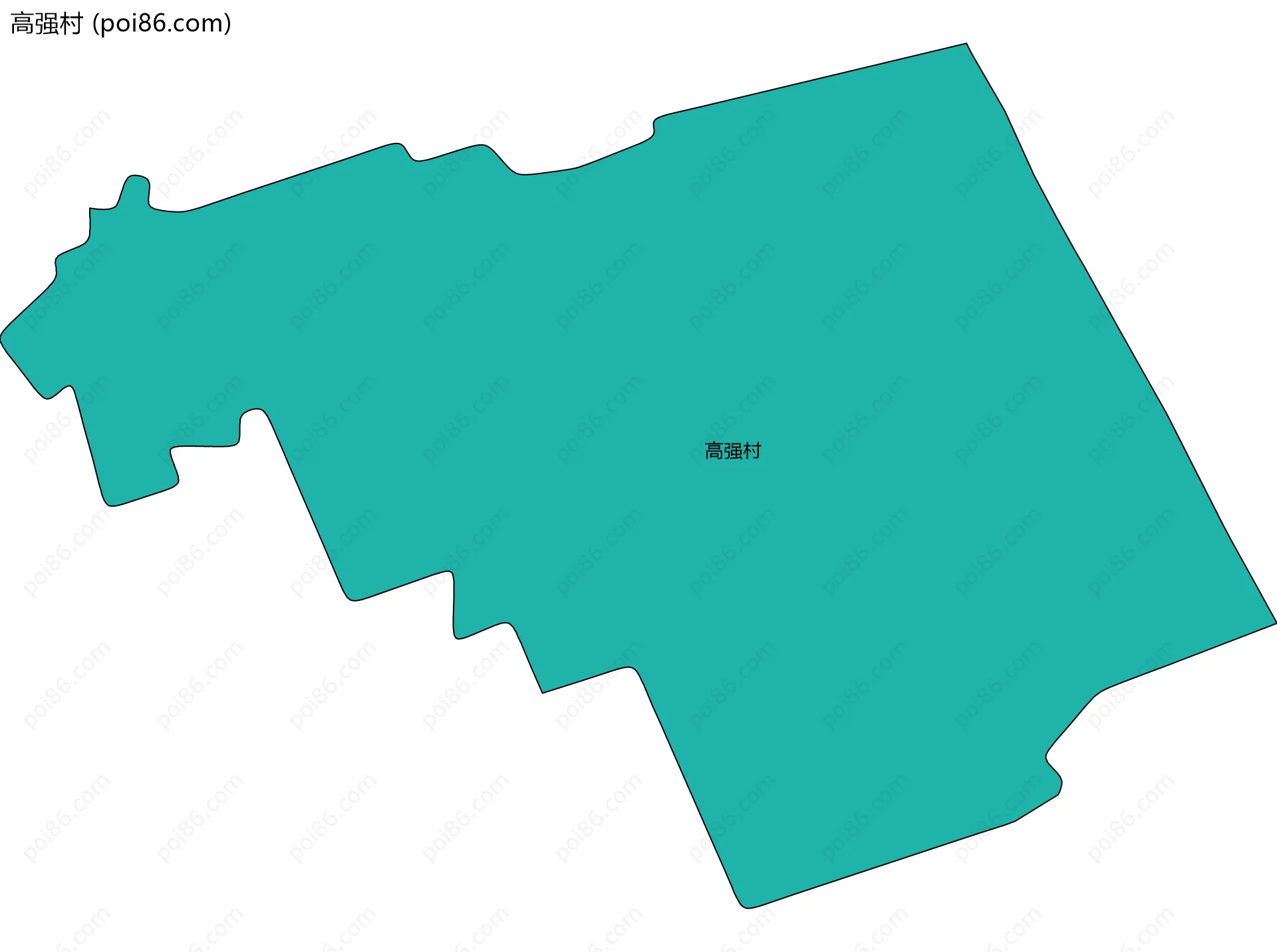 高强村边界地图