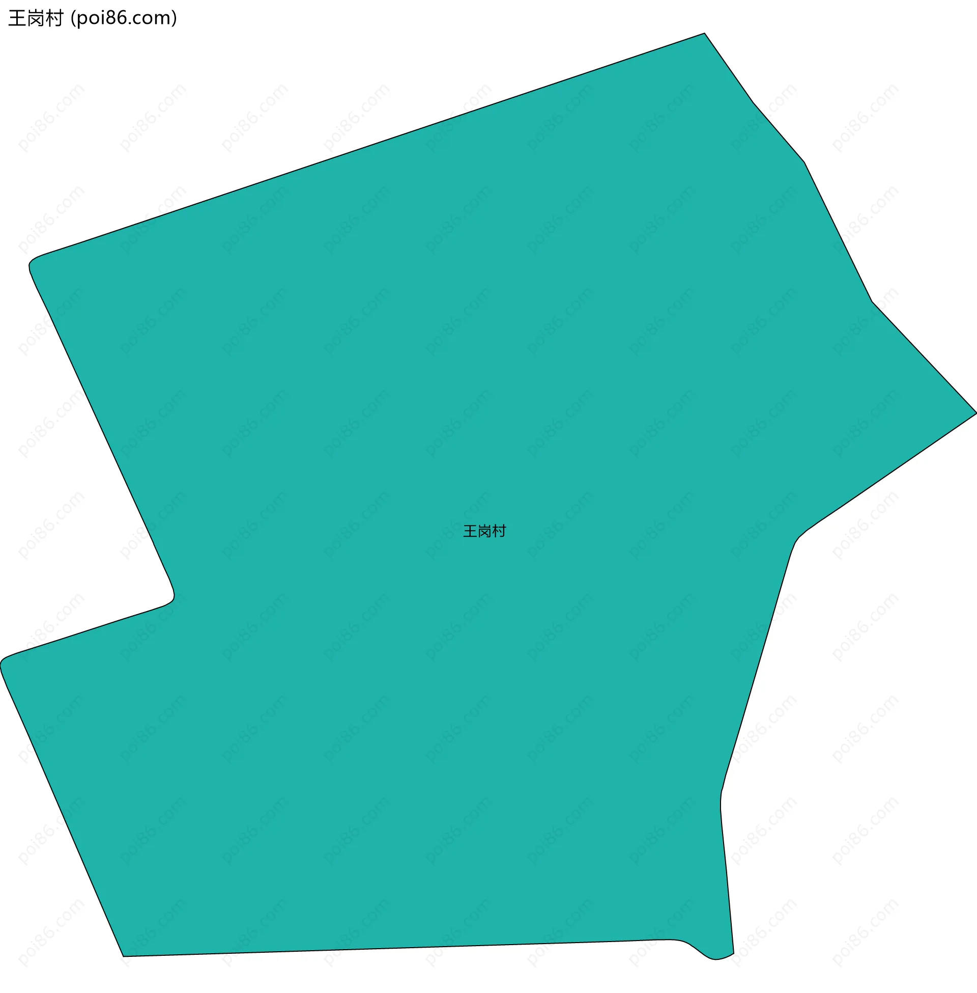 王岗村边界地图