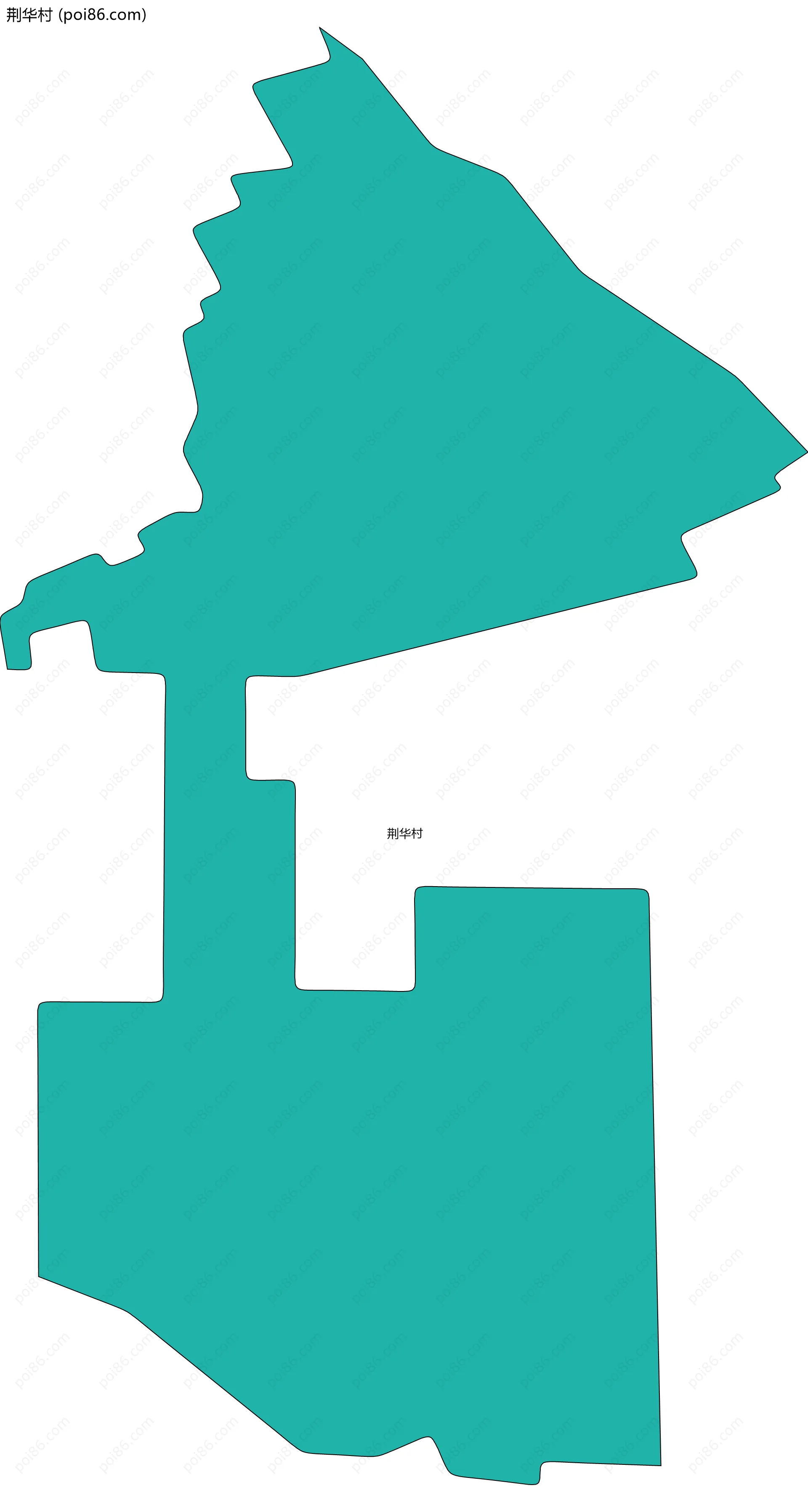 荆华村边界地图