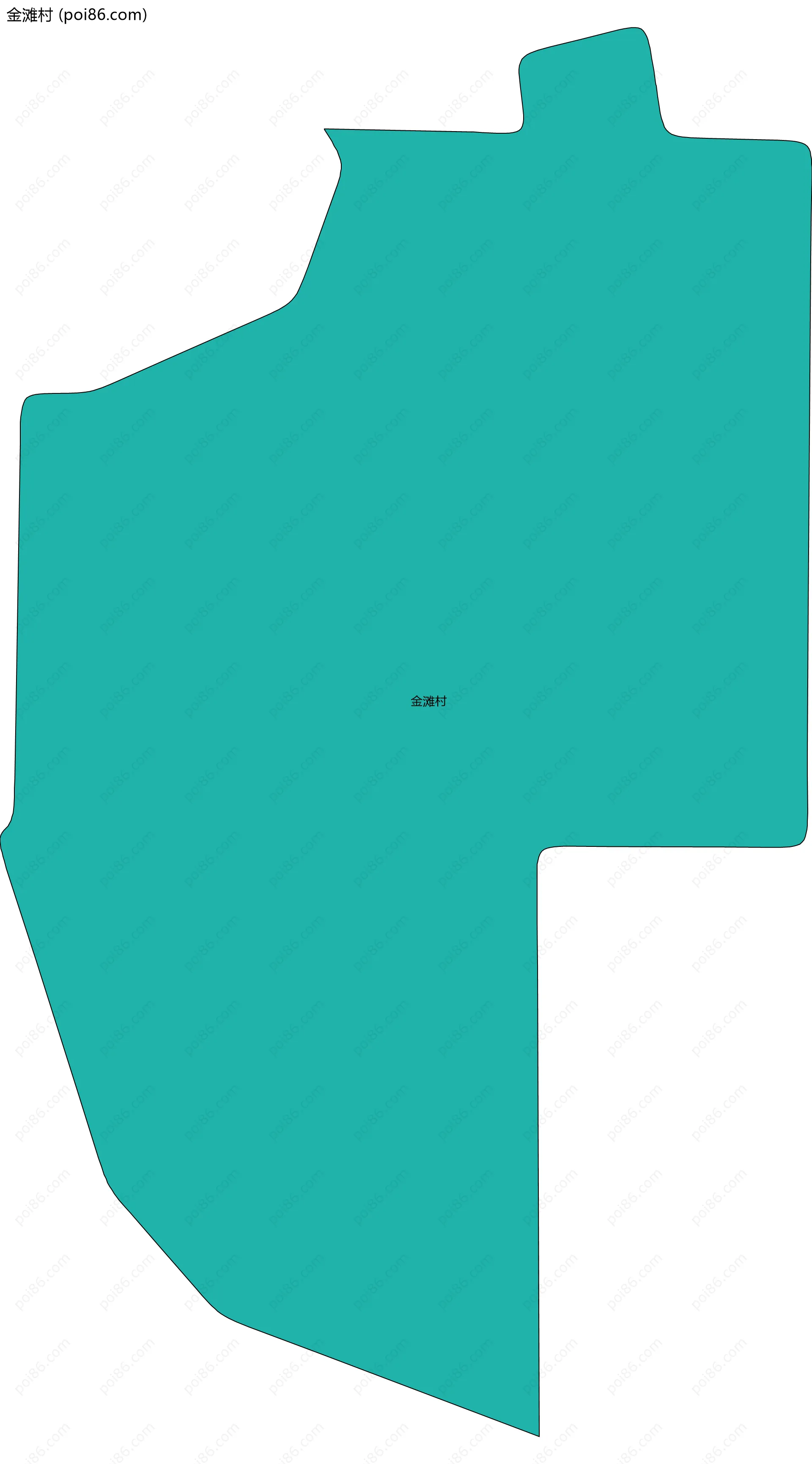 金滩村边界地图