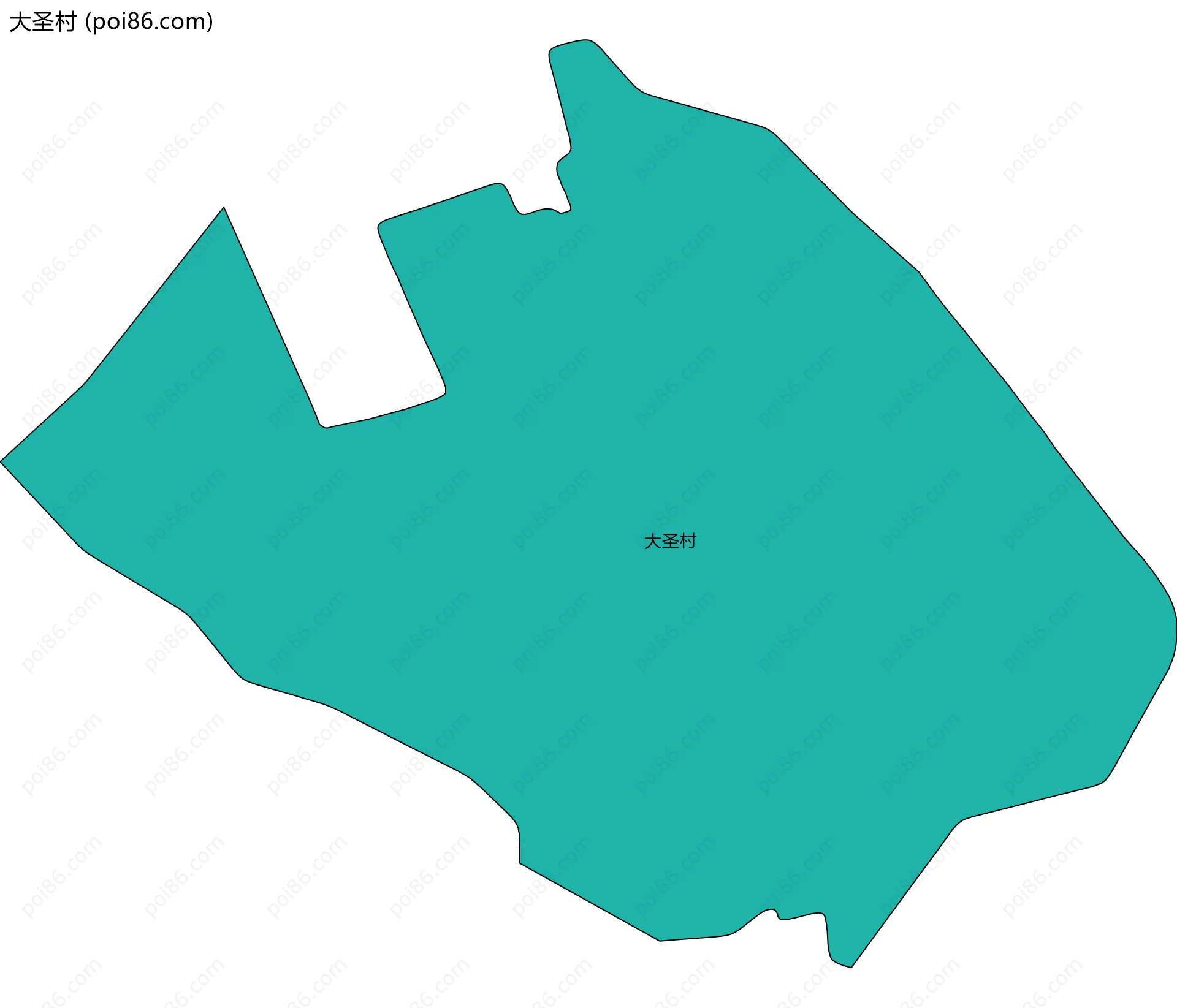 大圣村边界地图