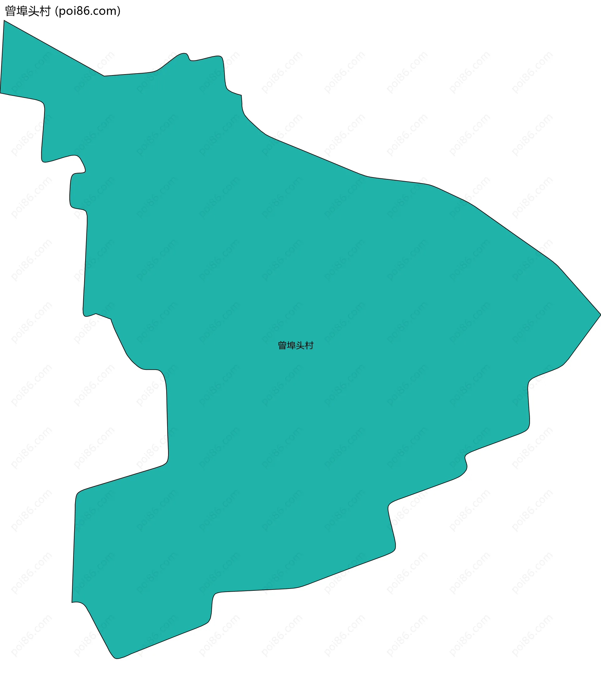 曾埠头村边界地图