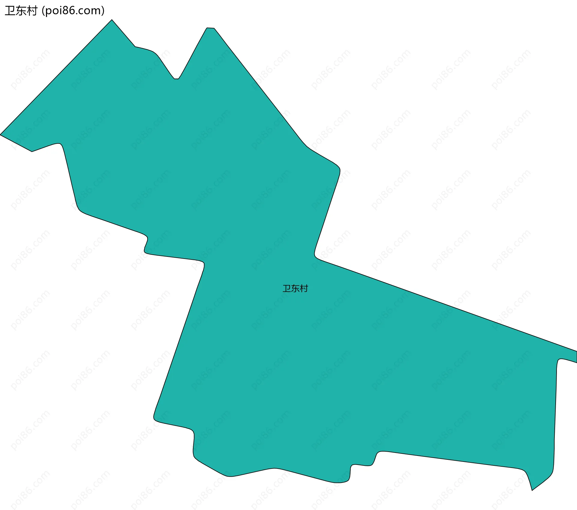 卫东村边界地图