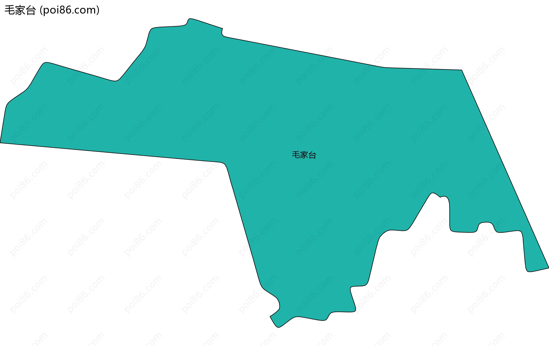 毛家台边界地图