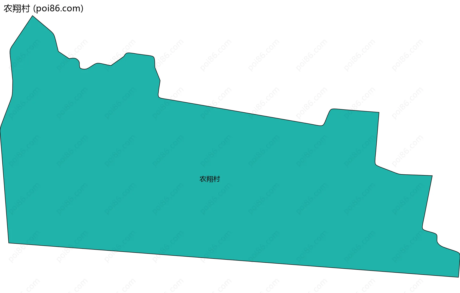 农翔村边界地图
