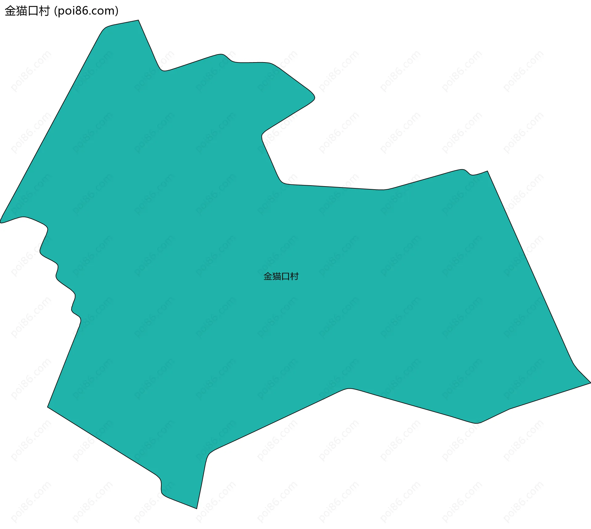 金猫口村边界地图