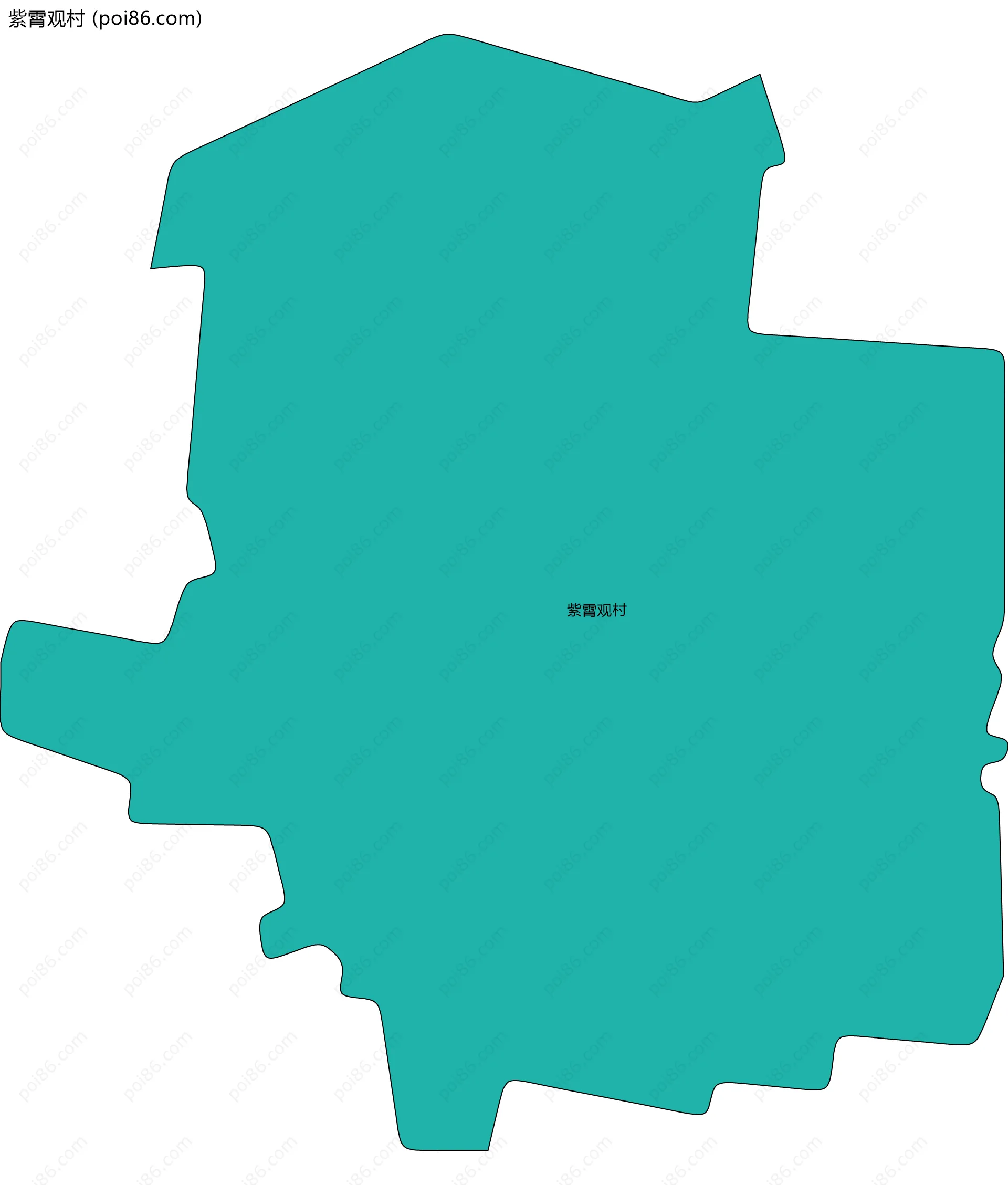 紫霄观村边界地图