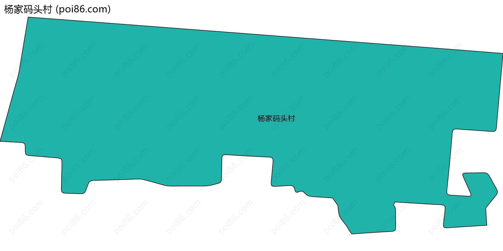 杨家码头村边界地图