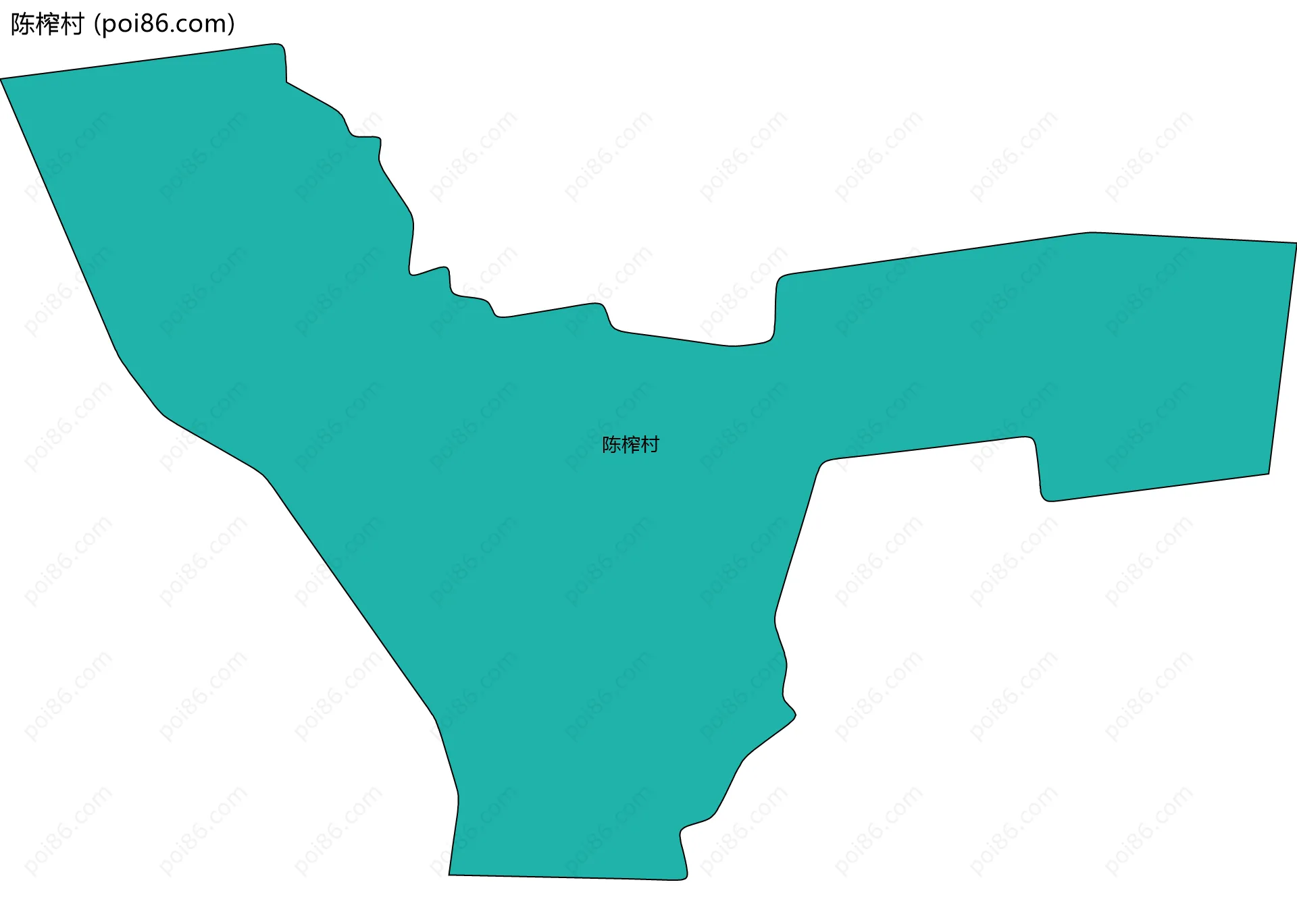 陈榨村边界地图