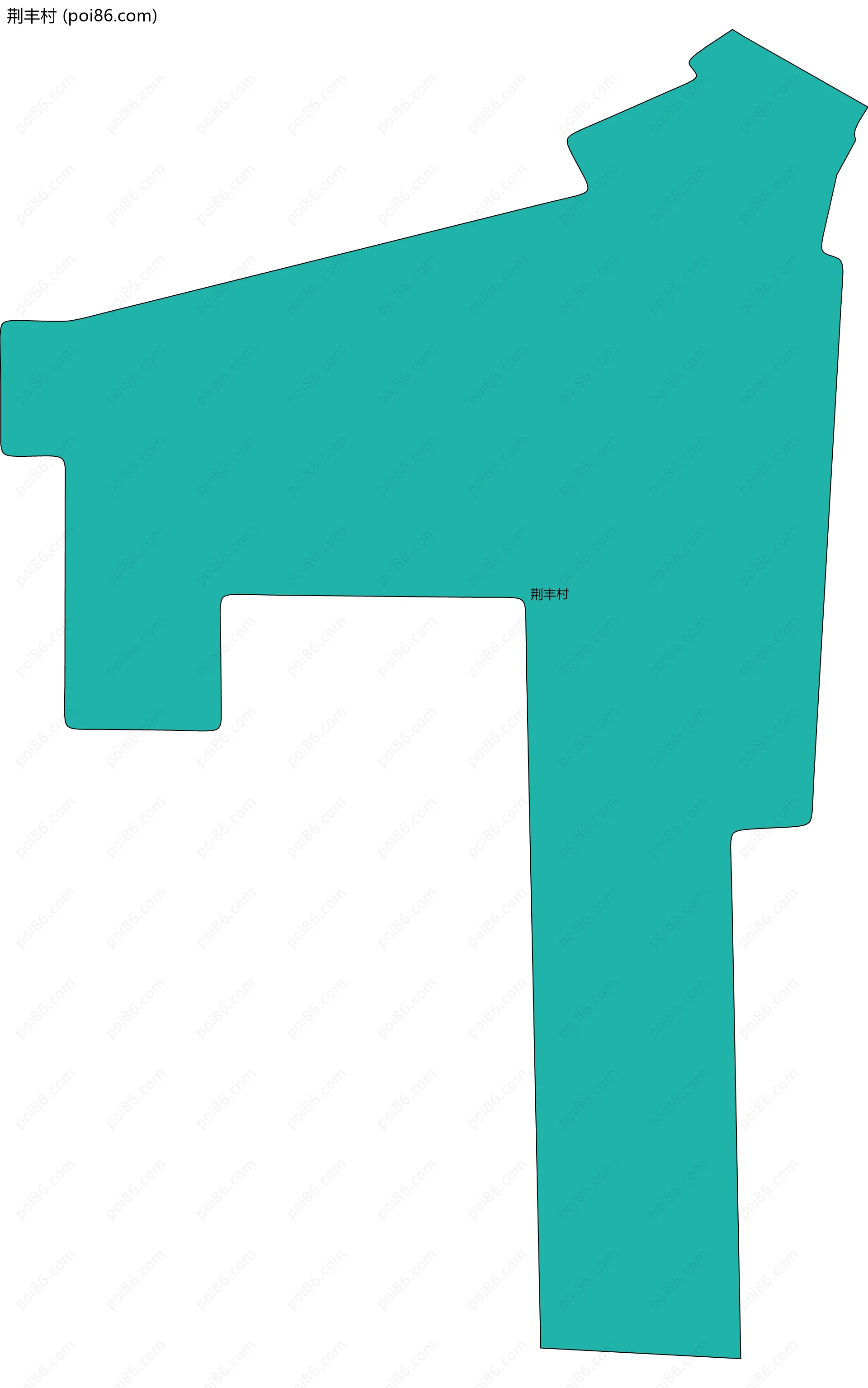 荆丰村边界地图