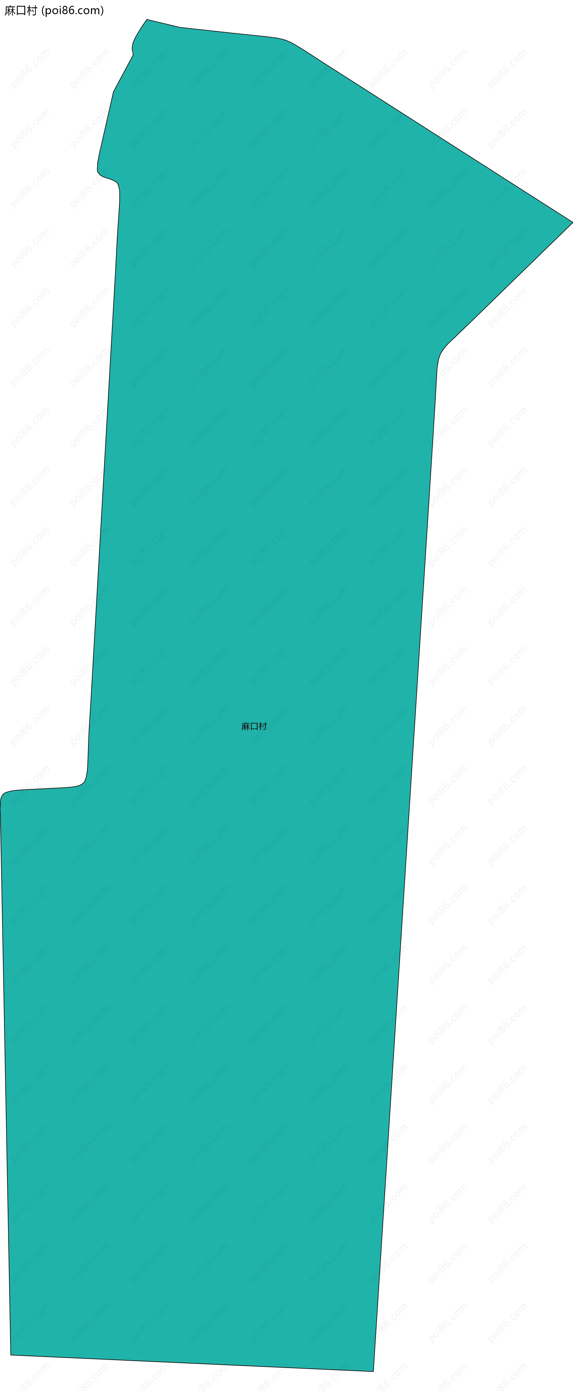 麻口村边界地图