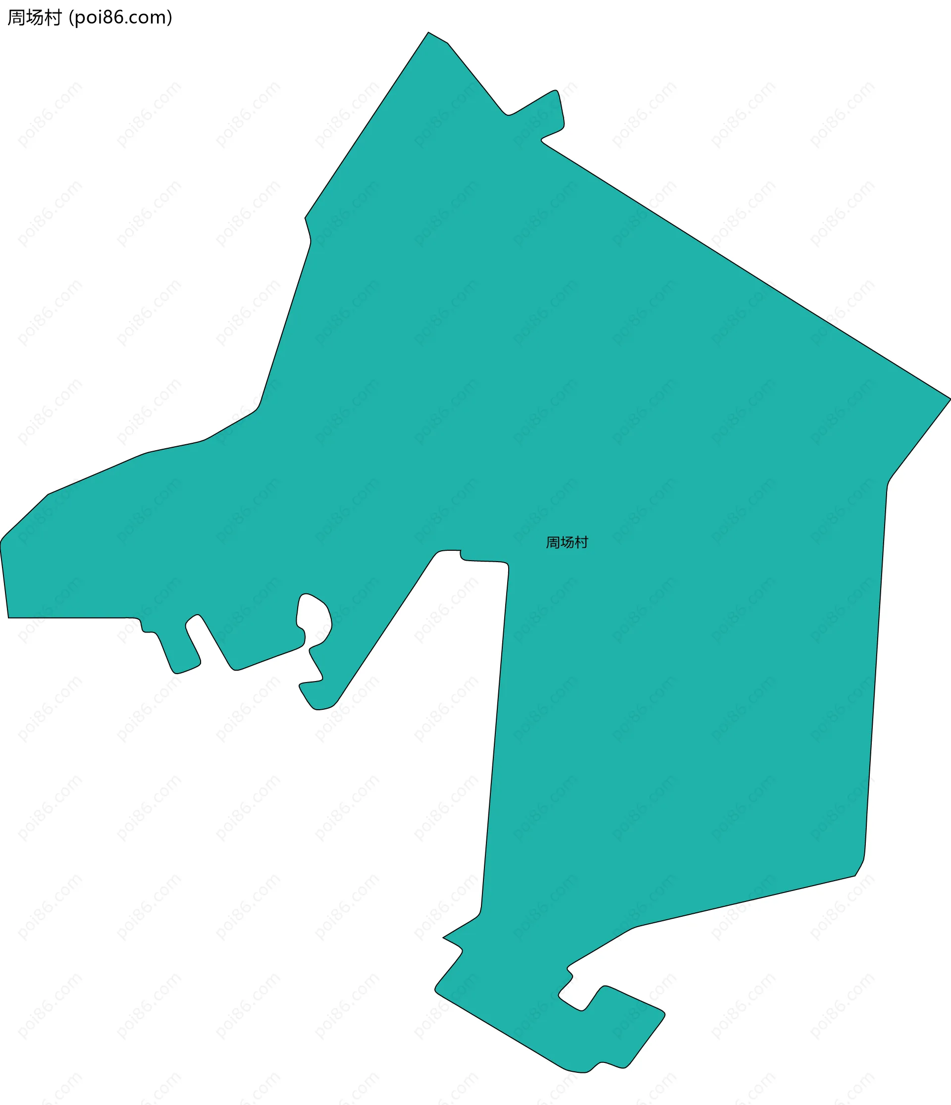 周场村边界地图