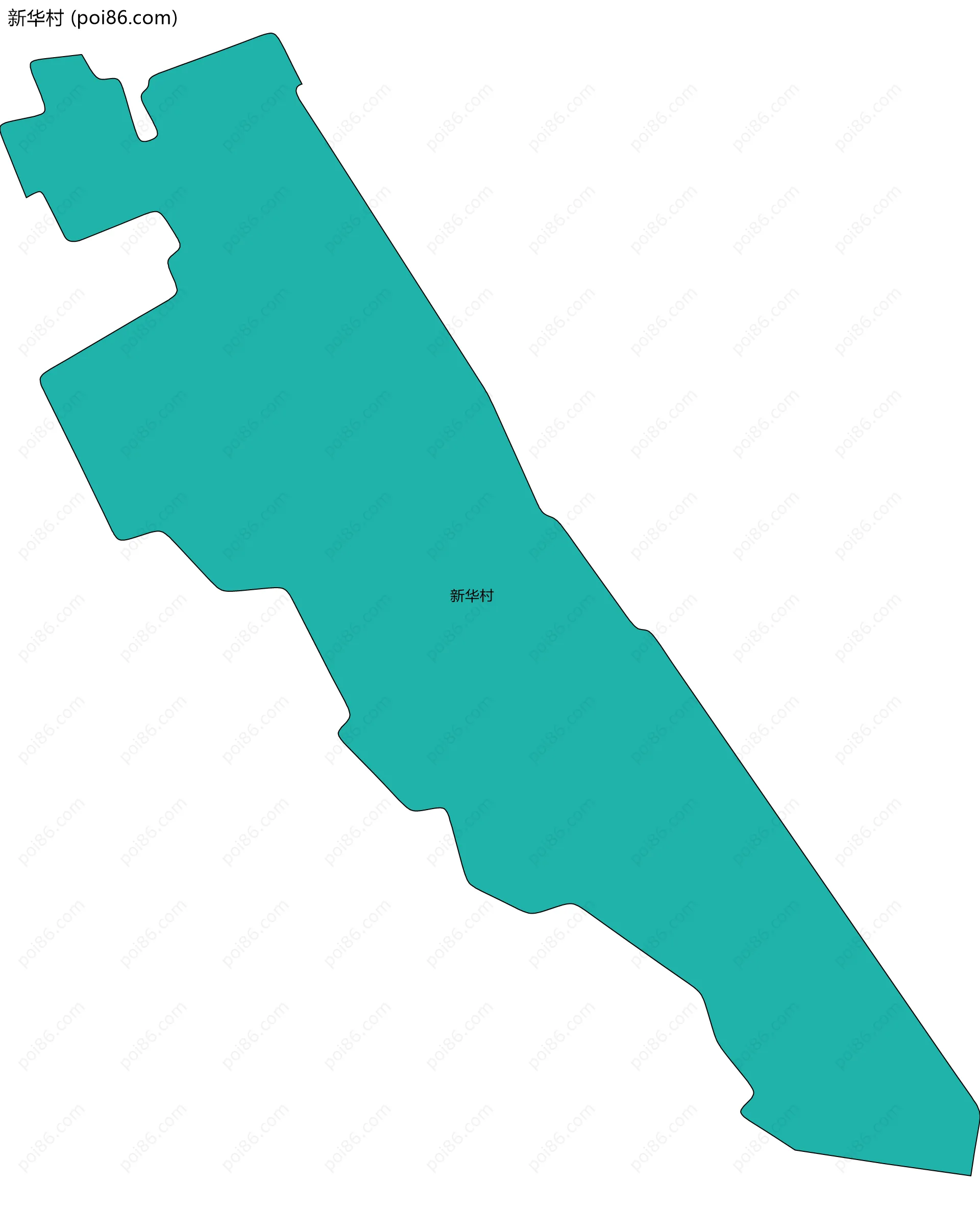 新华村边界地图