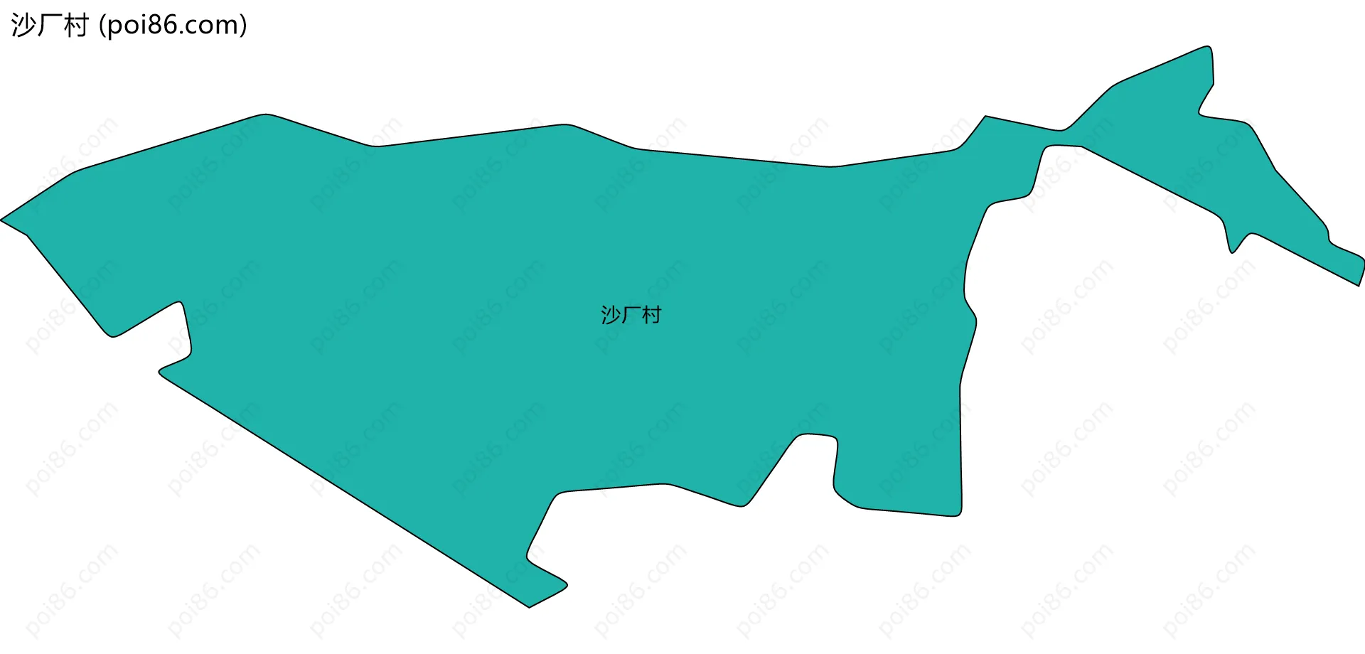 沙厂村边界地图