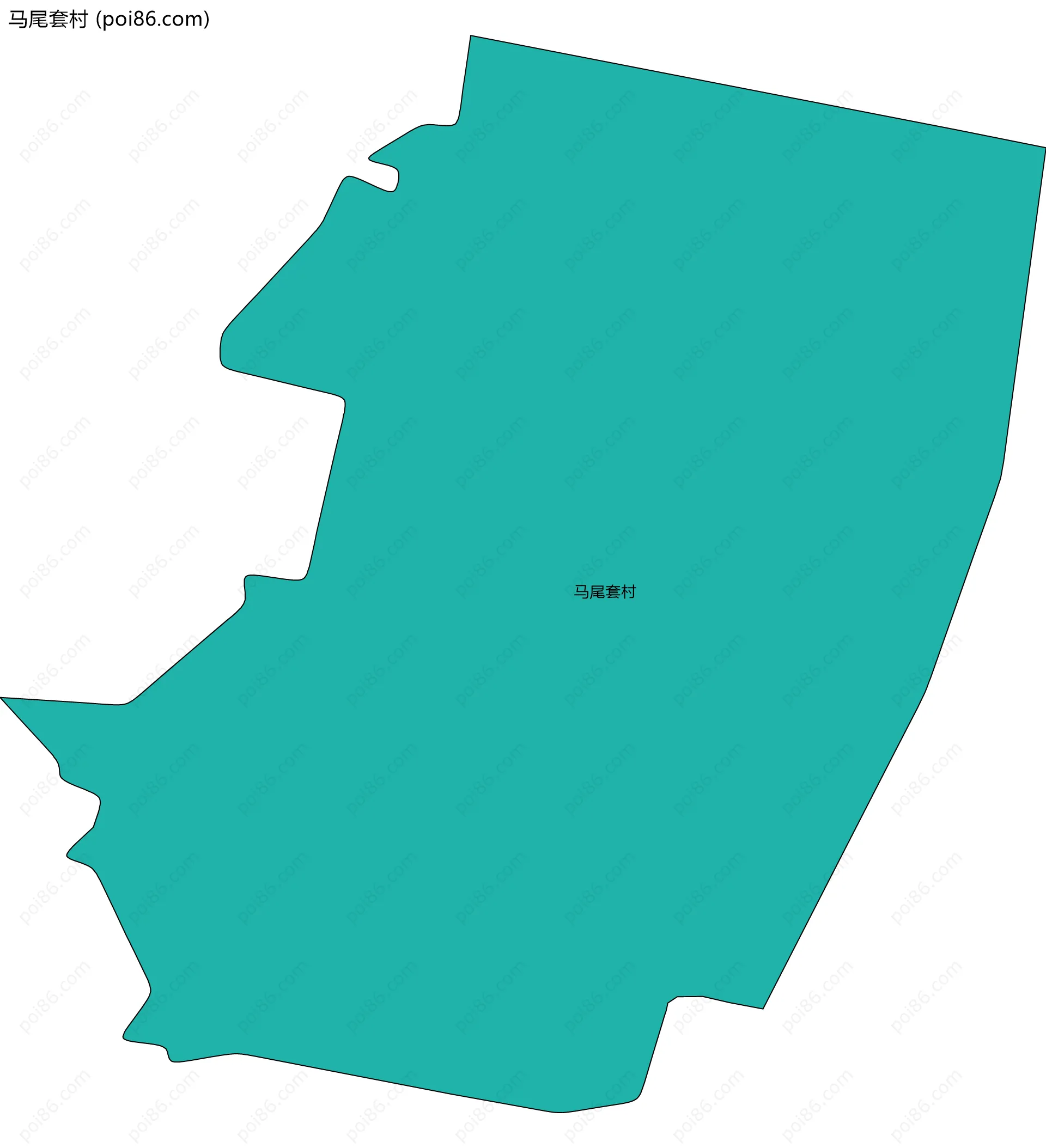 马尾套村边界地图
