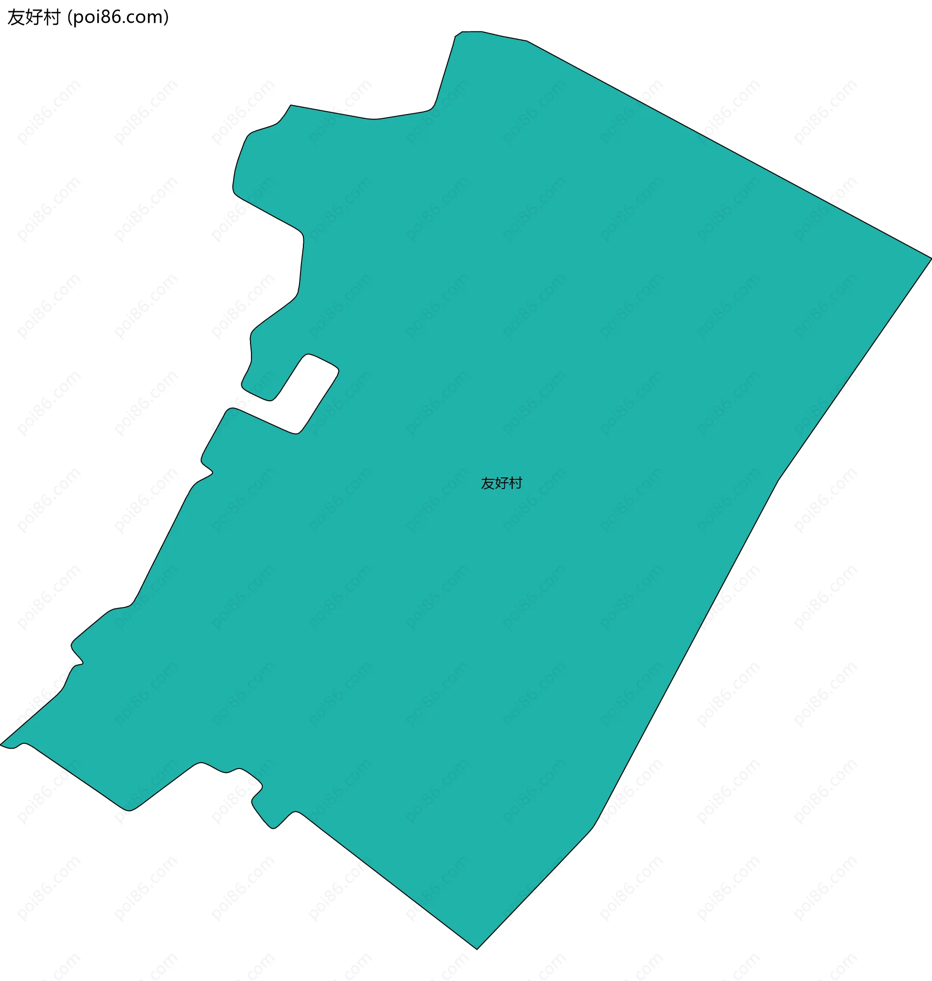 友好村边界地图