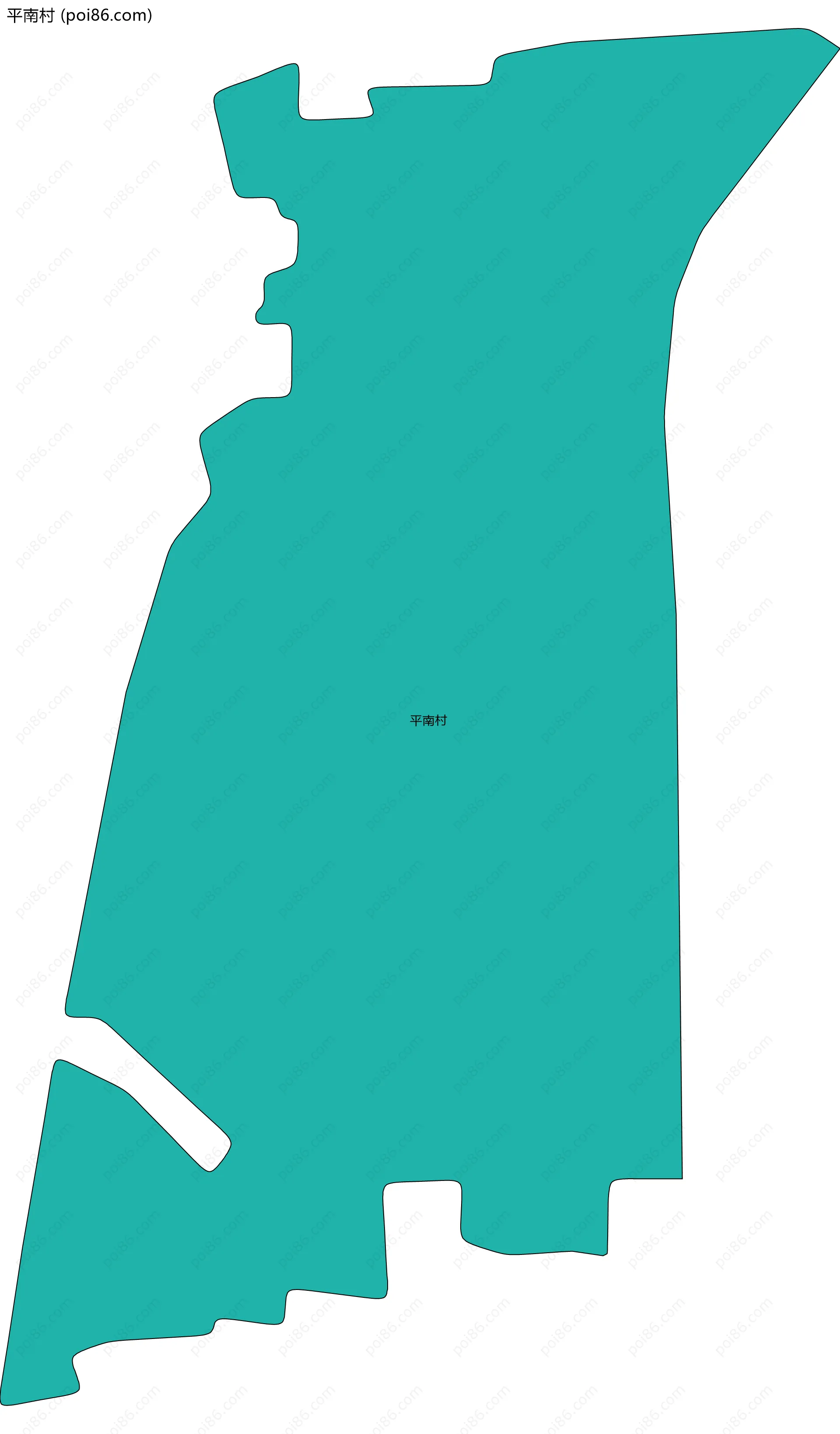 平南村边界地图