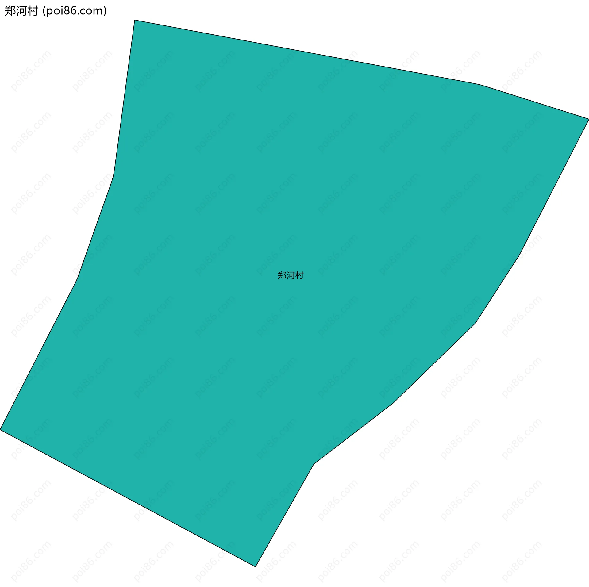 郑河村边界地图