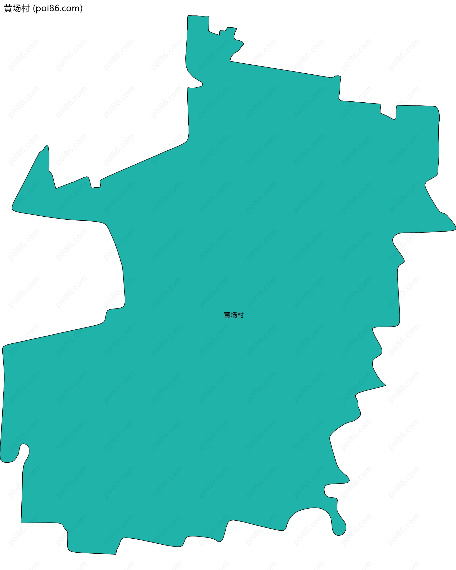 黄场村边界地图