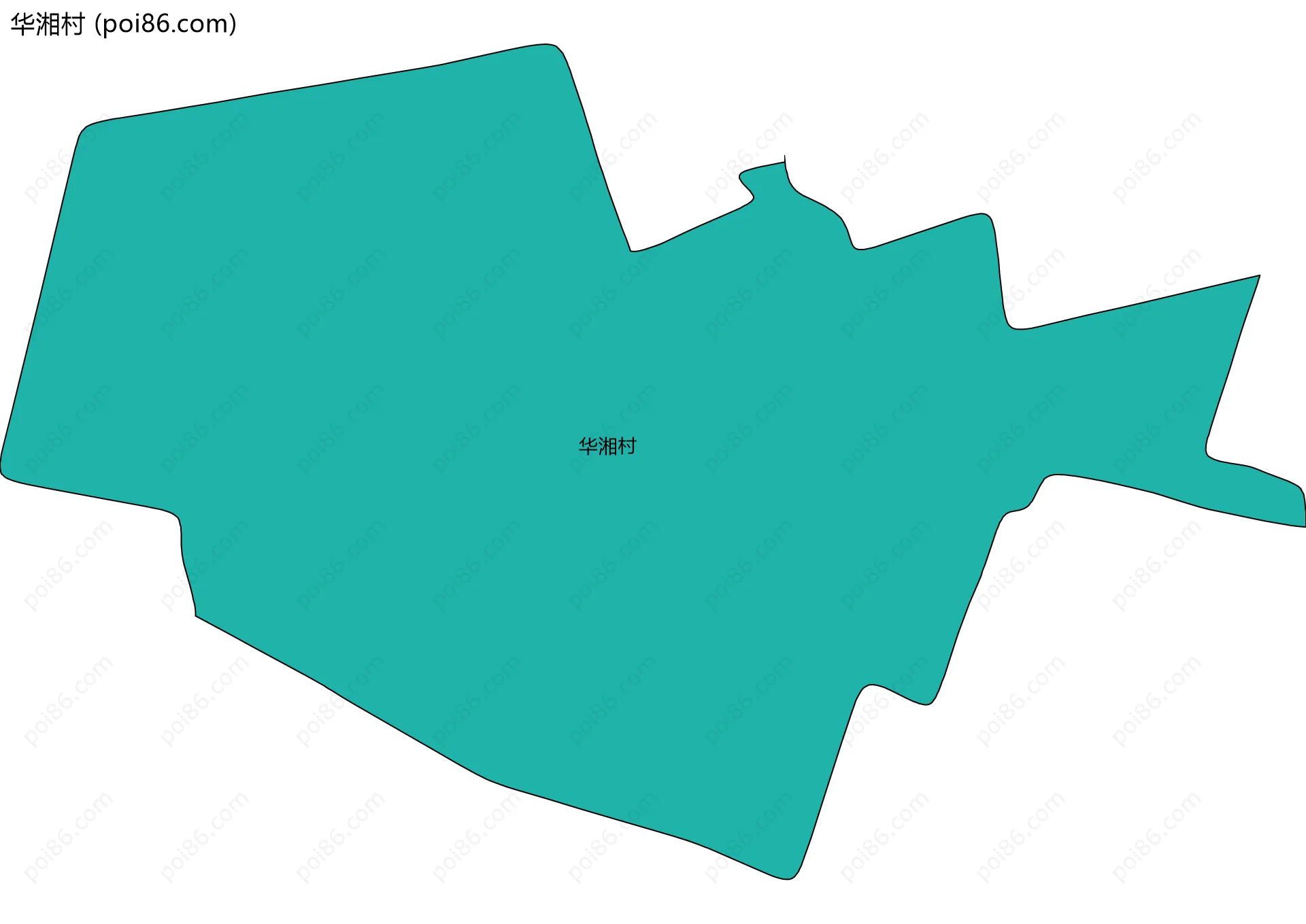 华湘村边界地图