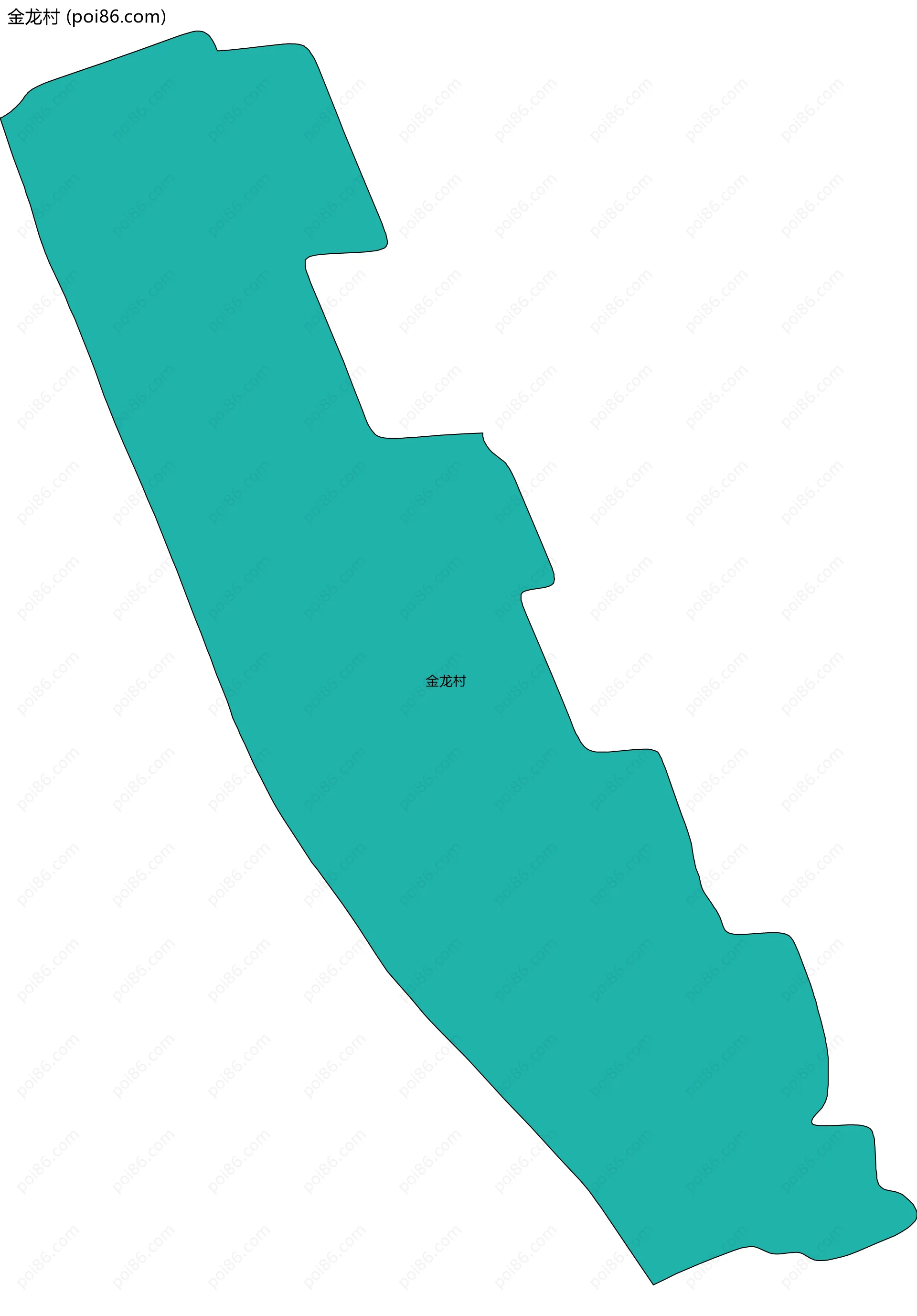 金龙村边界地图