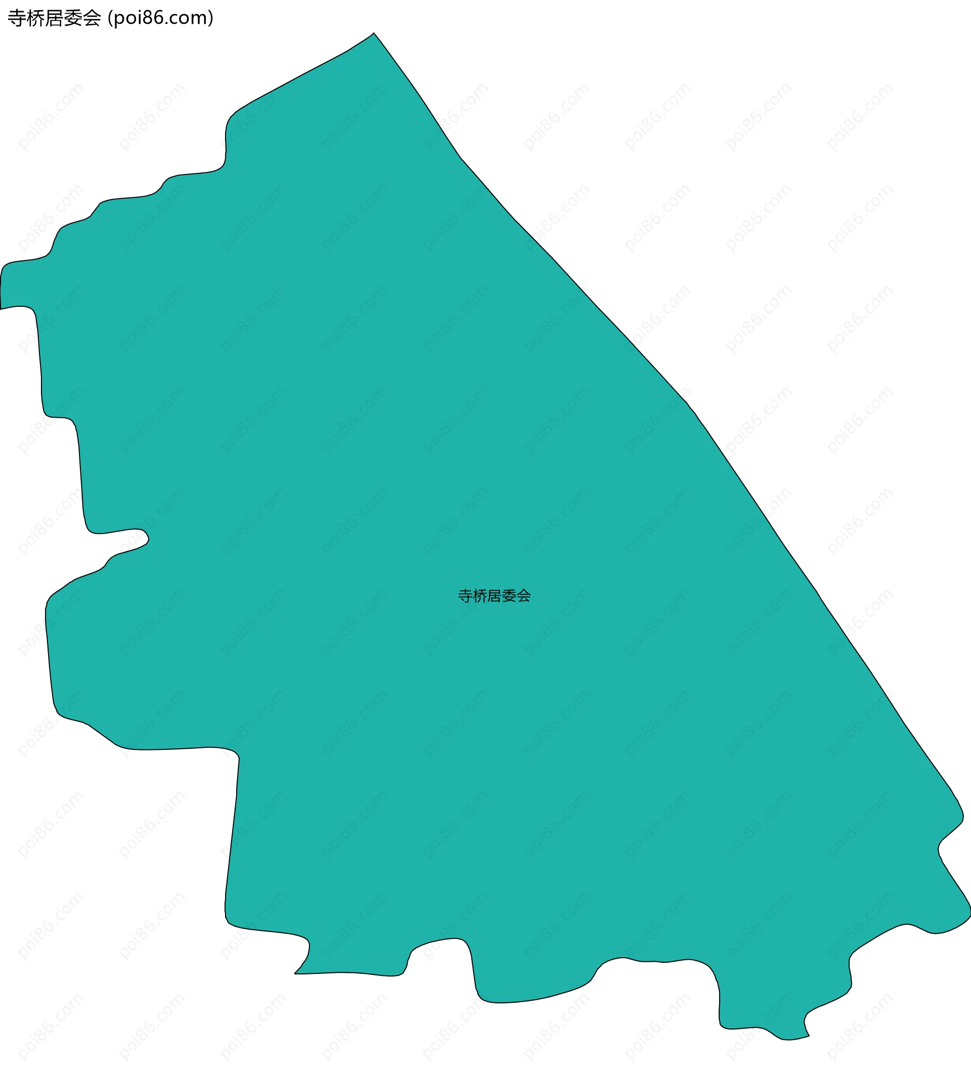 寺桥居委会边界地图