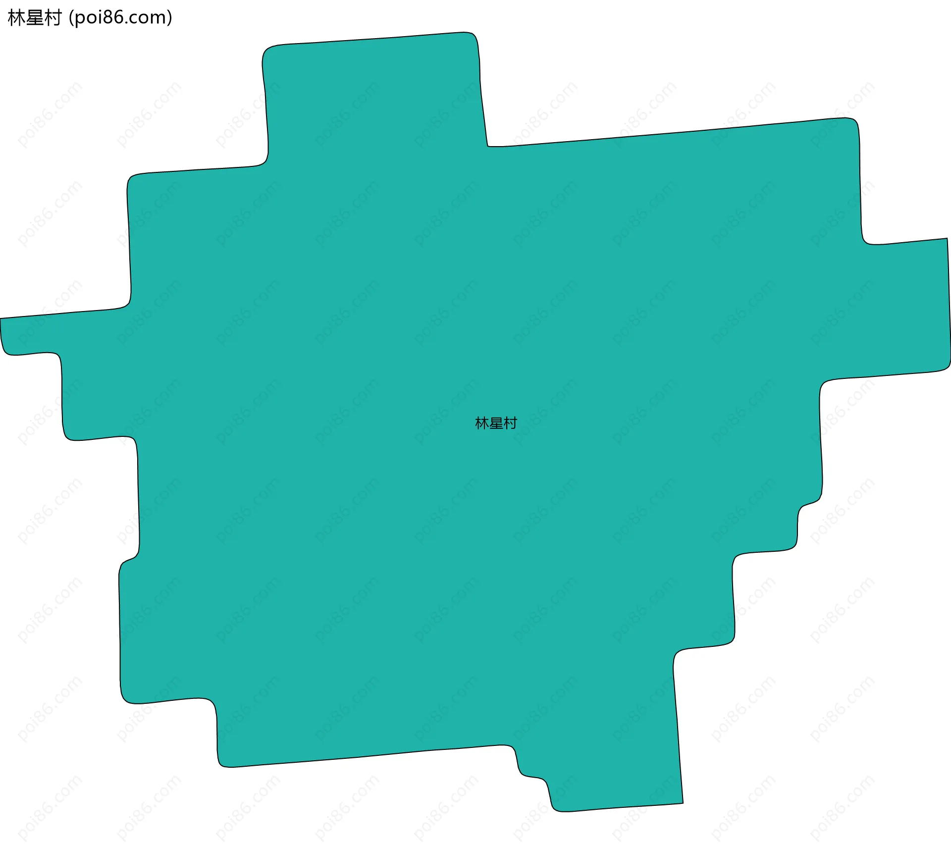 林星村边界地图