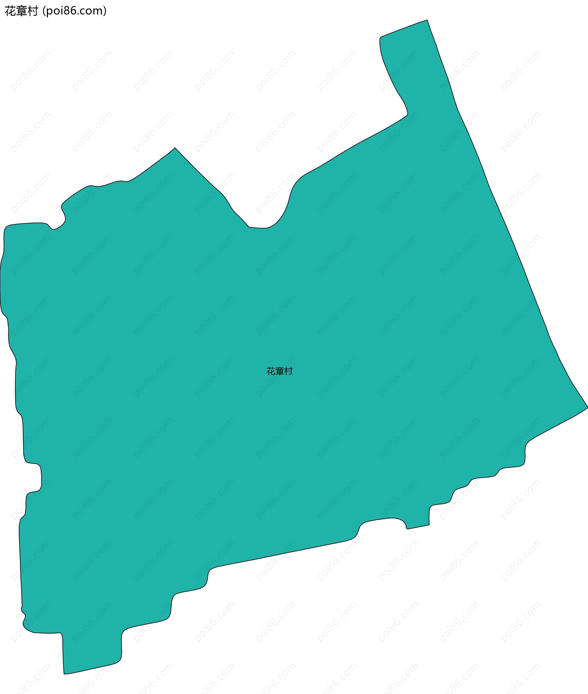 花章村边界地图