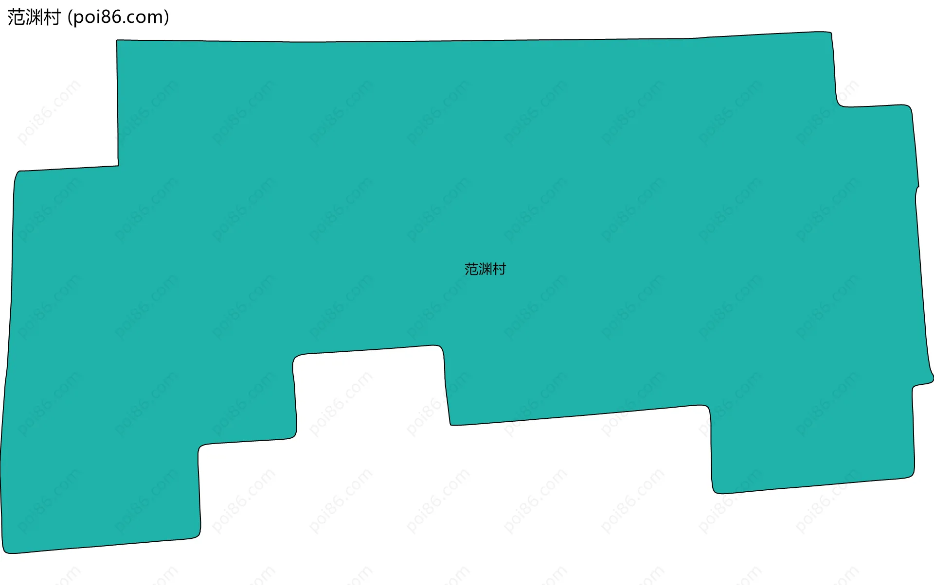 范渊村边界地图