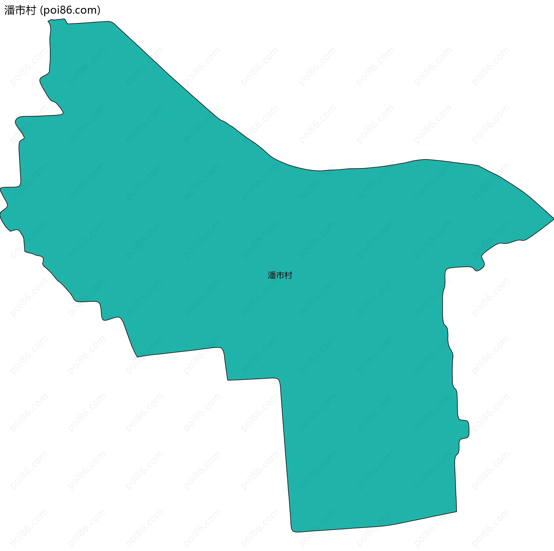 潘市村边界地图