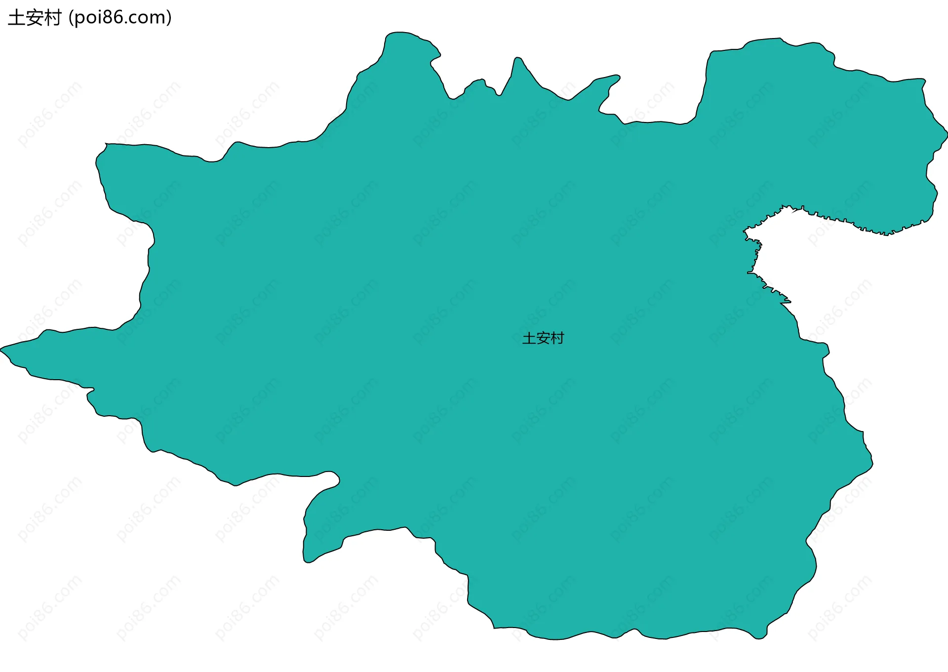 土安村边界地图