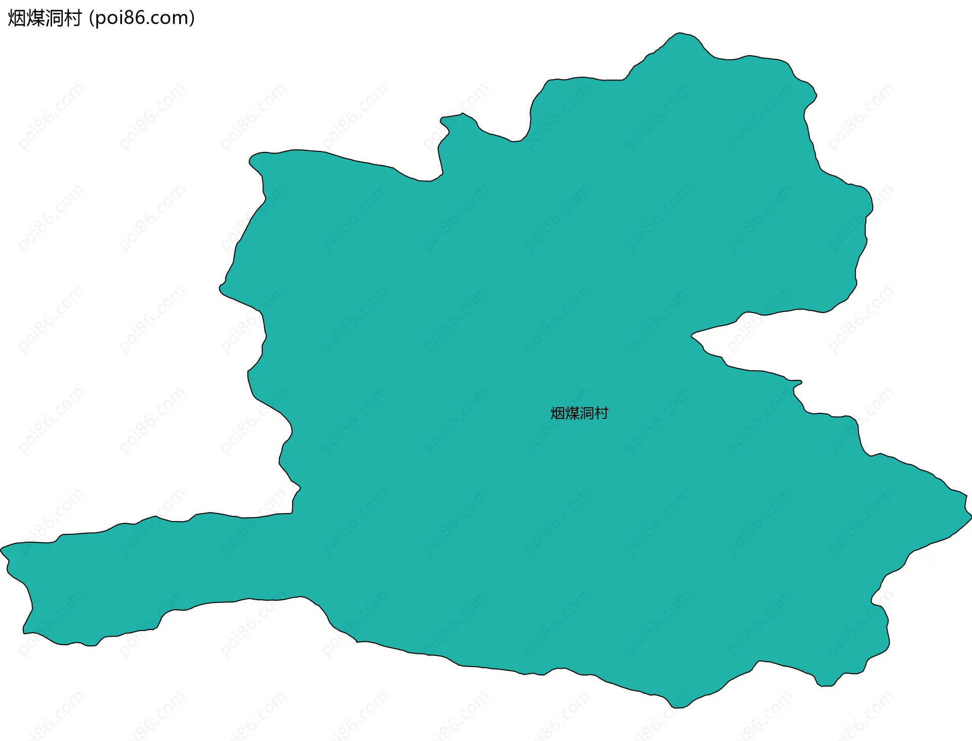 烟煤洞村边界地图