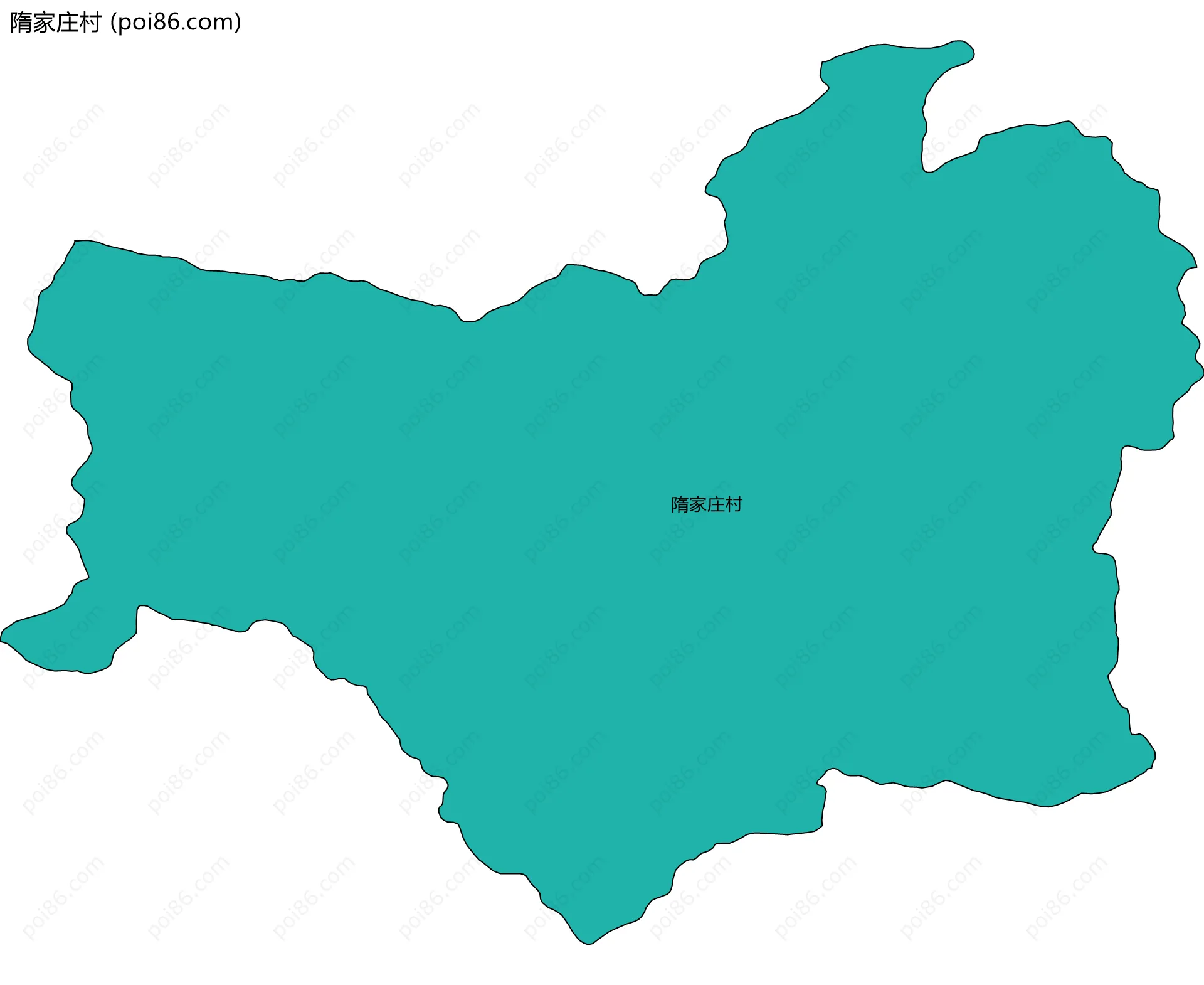 隋家庄村边界地图