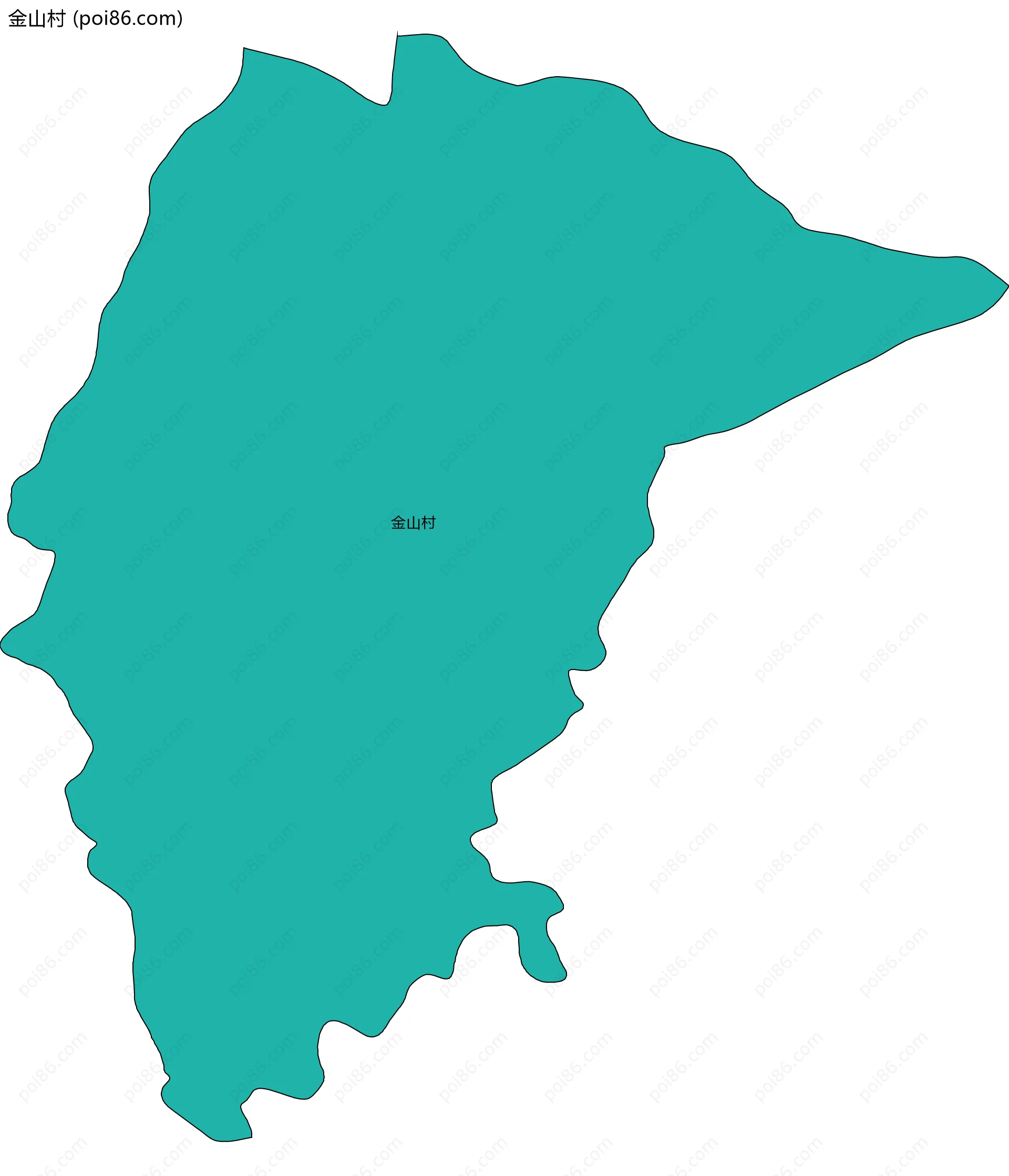 金山村边界地图