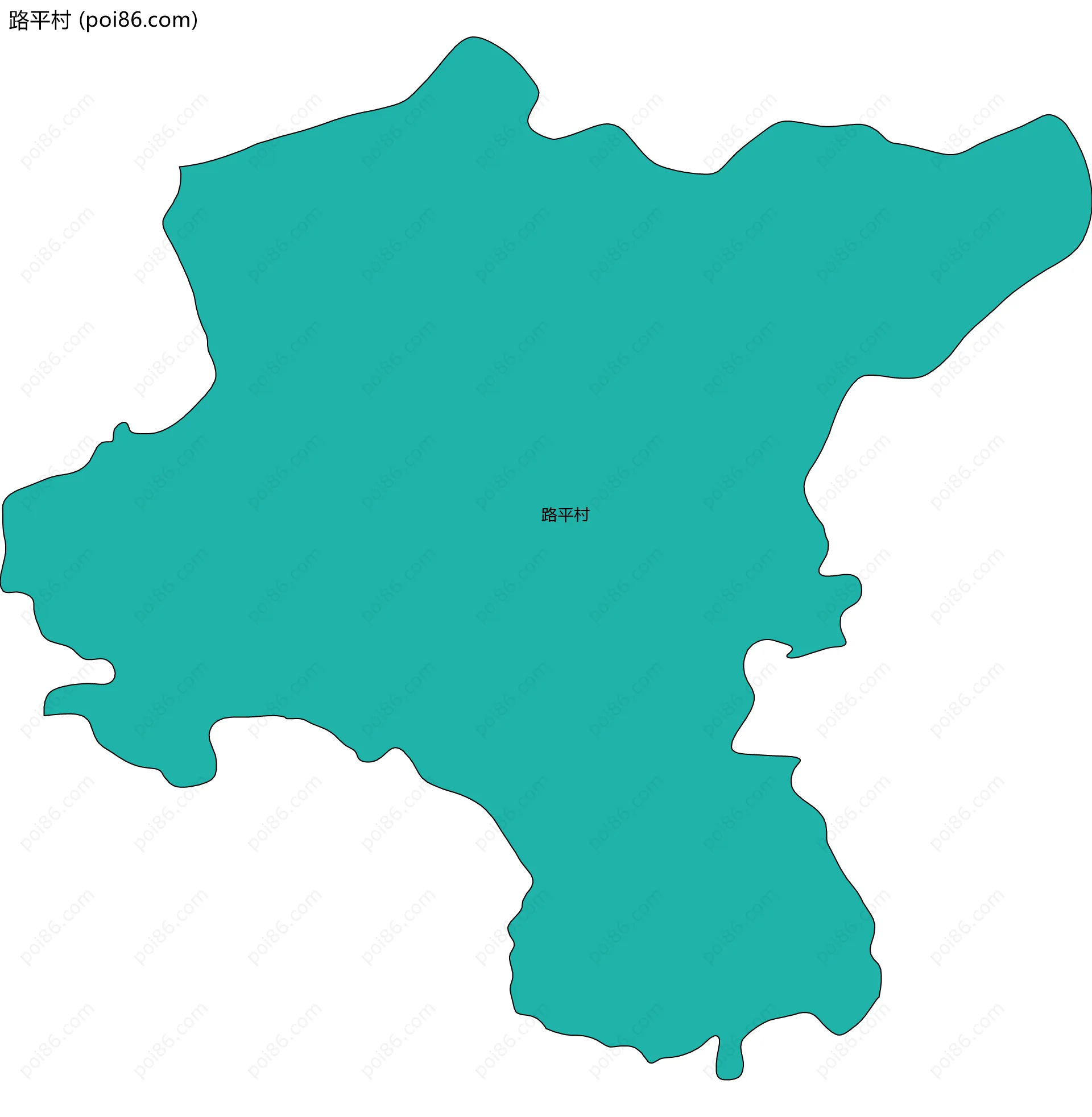 路平村边界地图