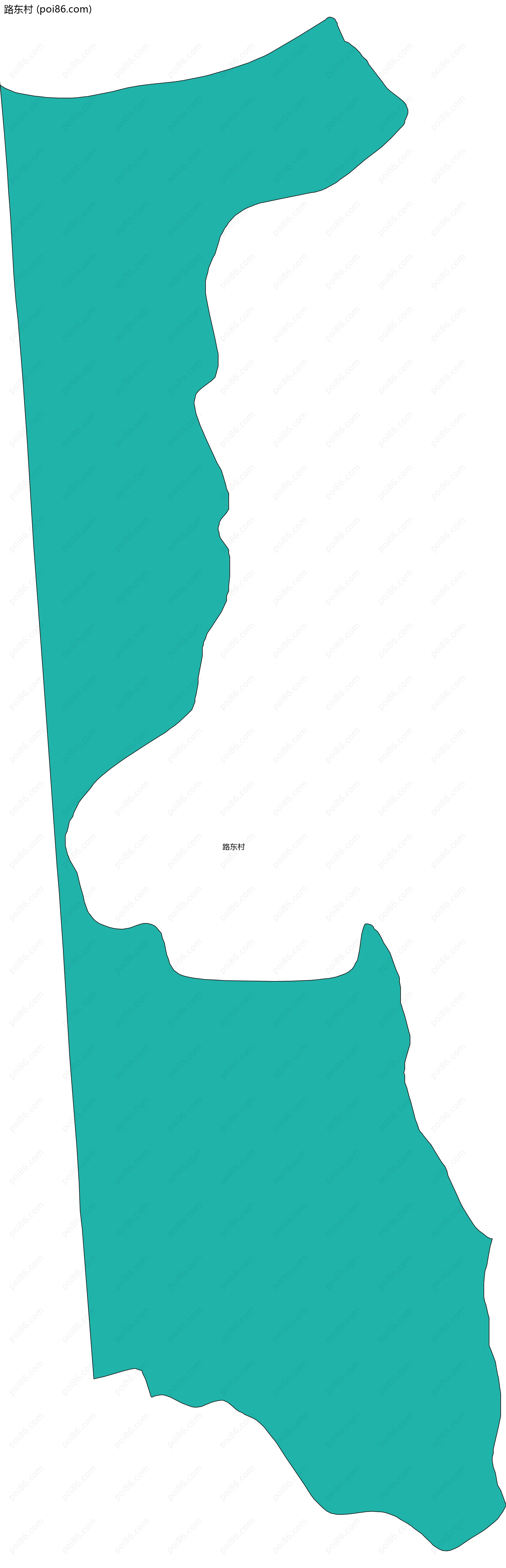 路东村边界地图