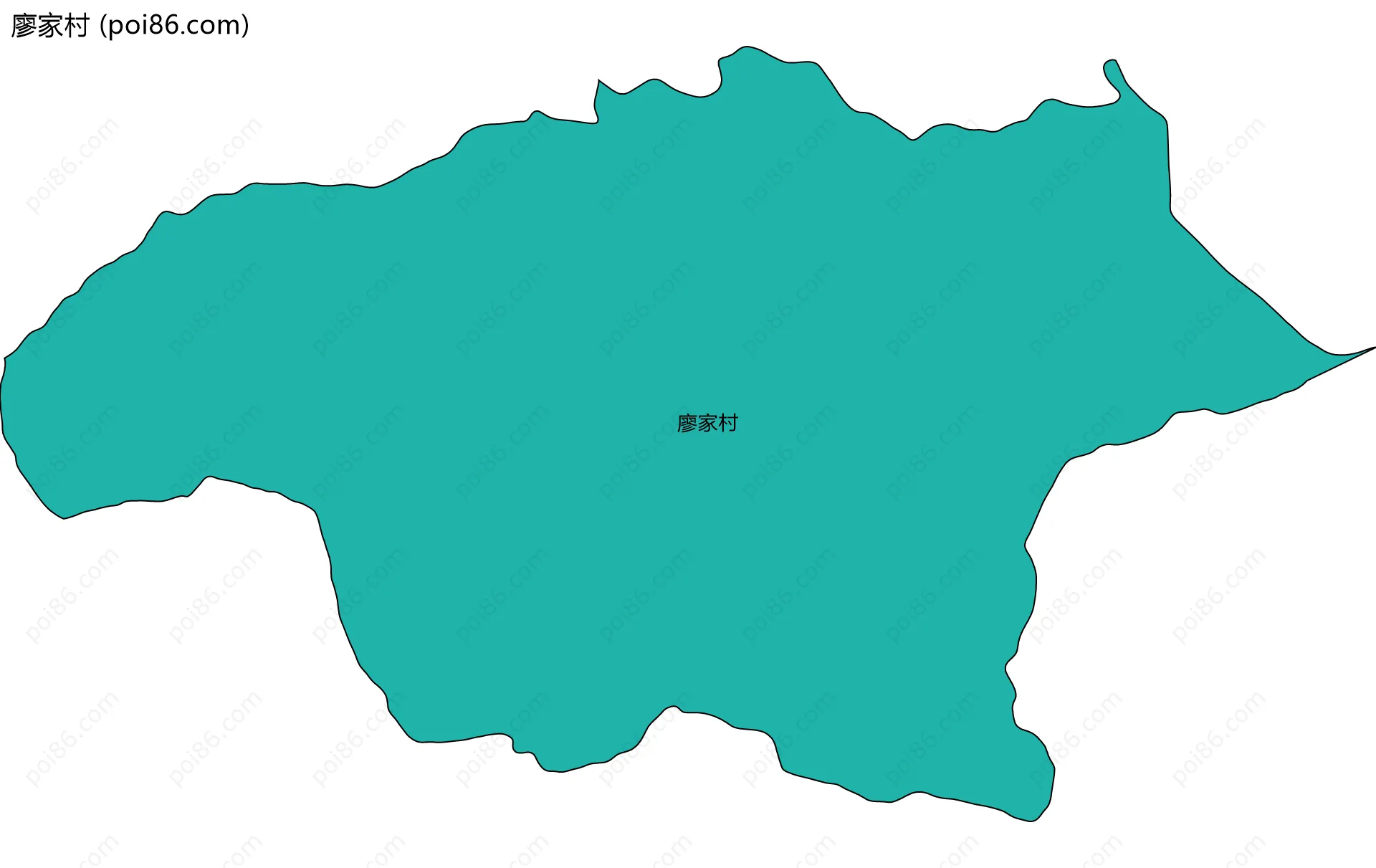廖家村边界地图