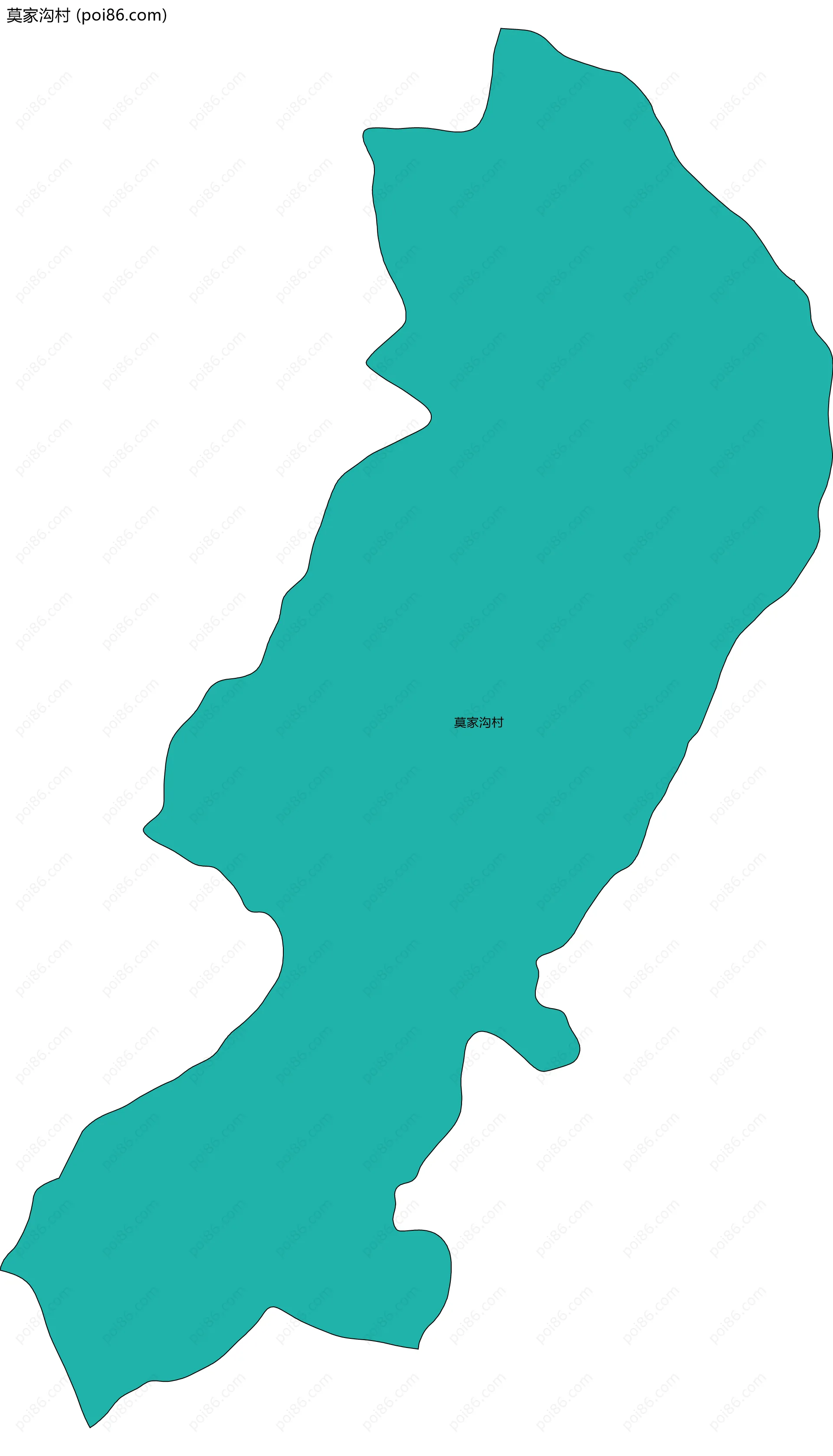 莫家沟村边界地图
