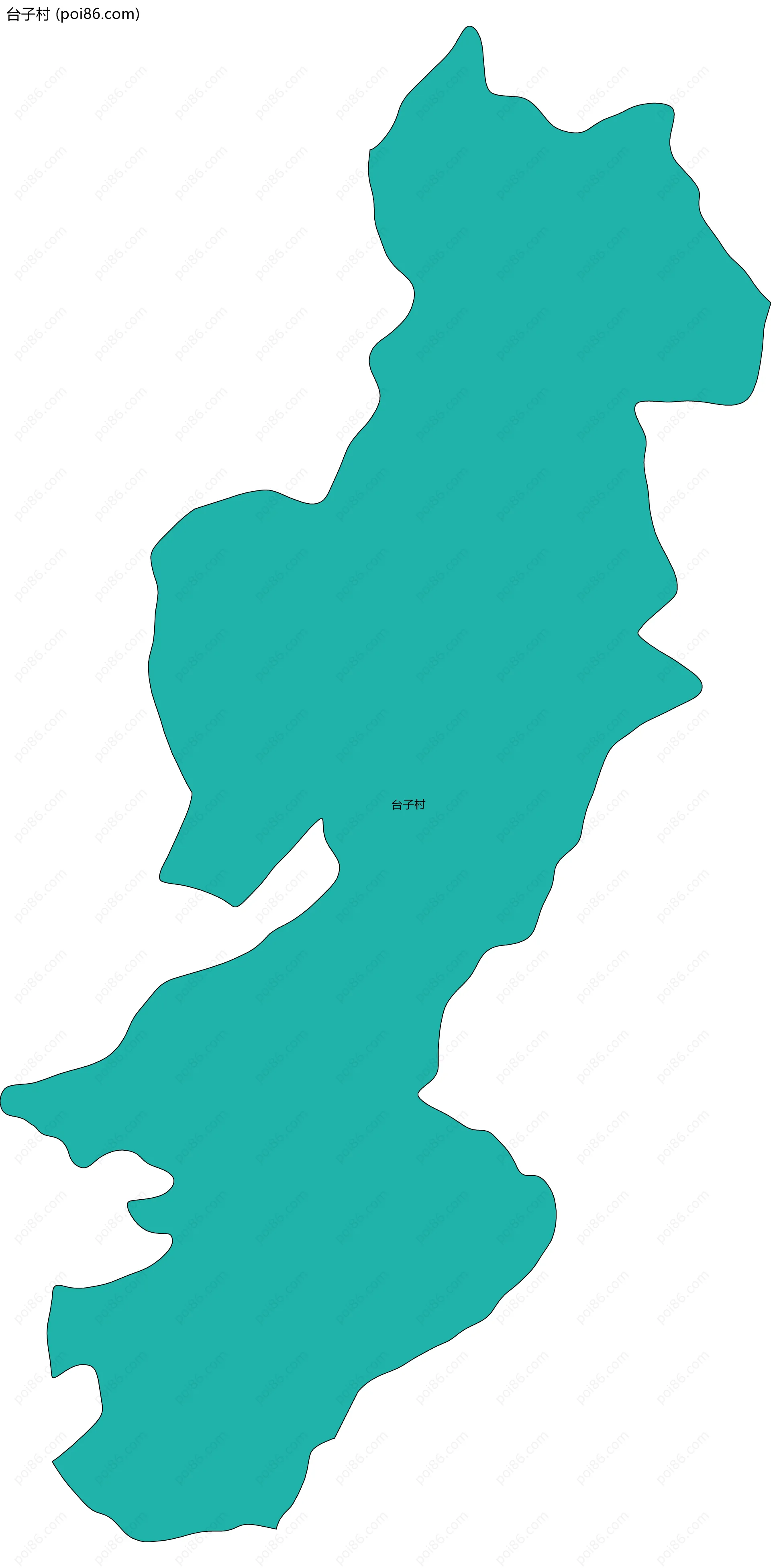 台子村边界地图
