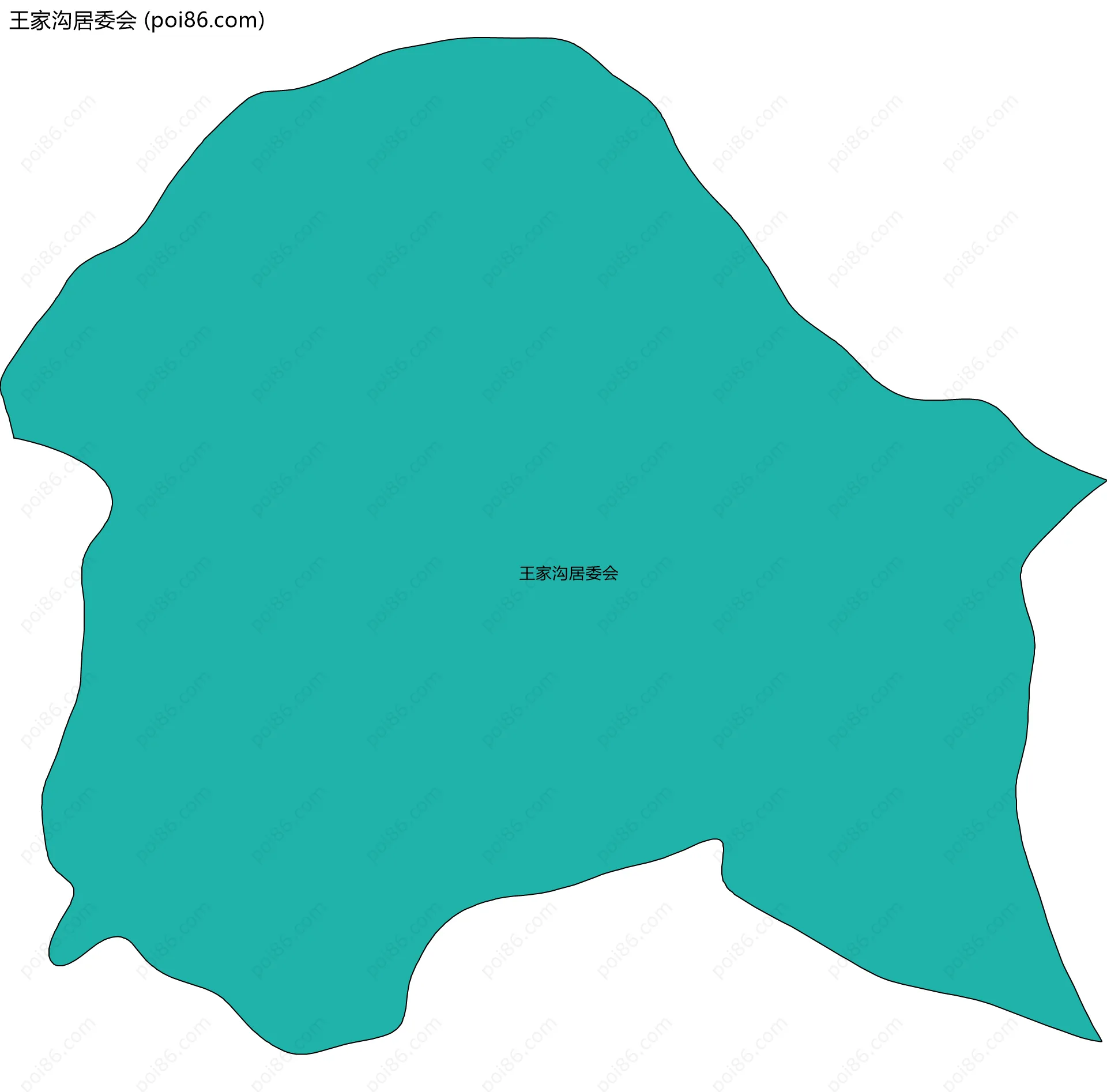 王家沟居委会边界地图